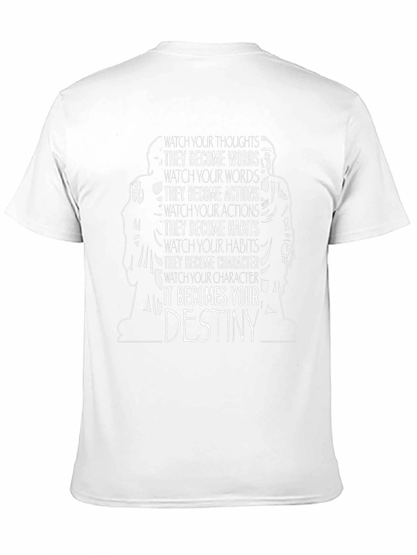 Philosophical T-Shirt - Watch Your Thoughts Destiny Tee