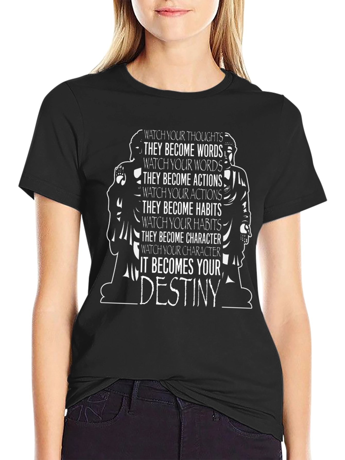 Philosophical T-Shirt - Watch Your Thoughts Destiny Tee