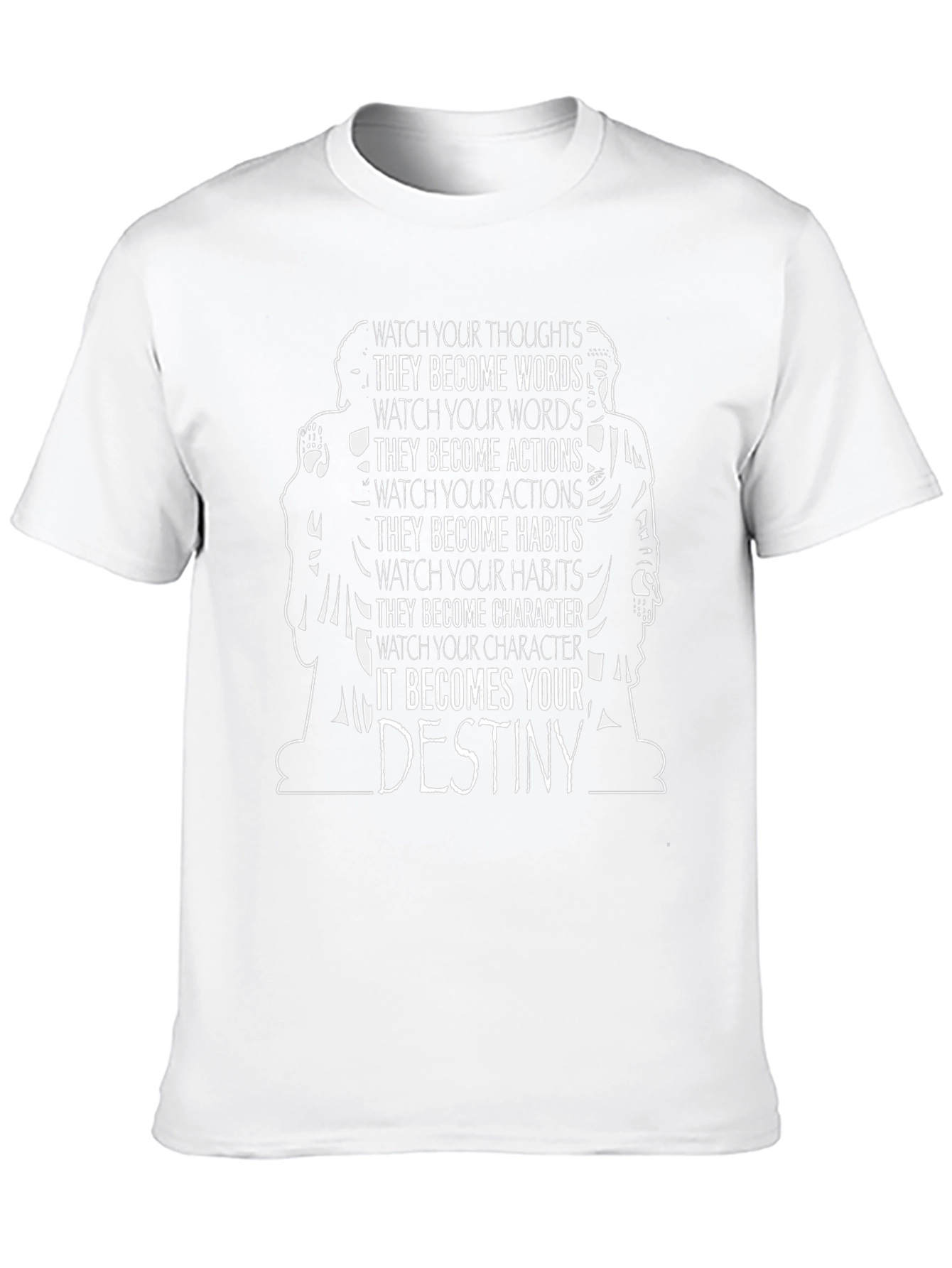Philosophical T-Shirt - Watch Your Thoughts Destiny Tee