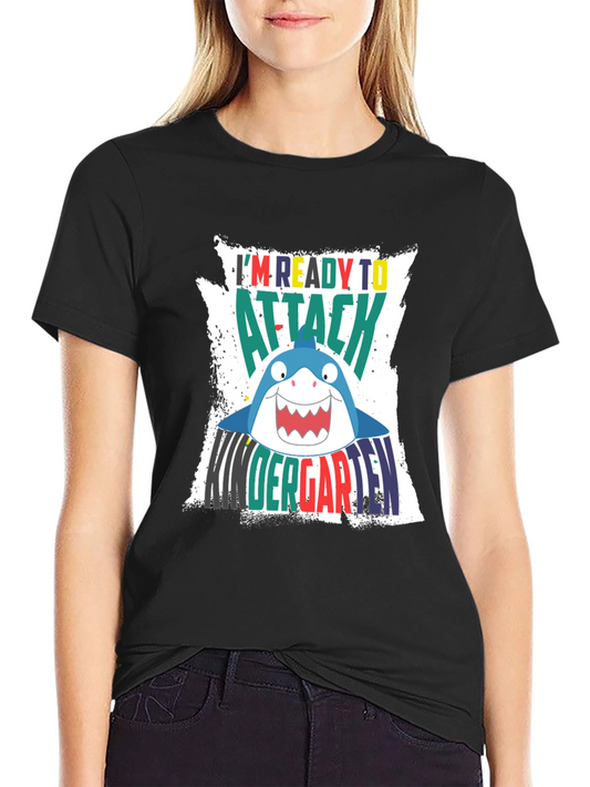 Ready to Attack Kindergarten Shark T-Shirt