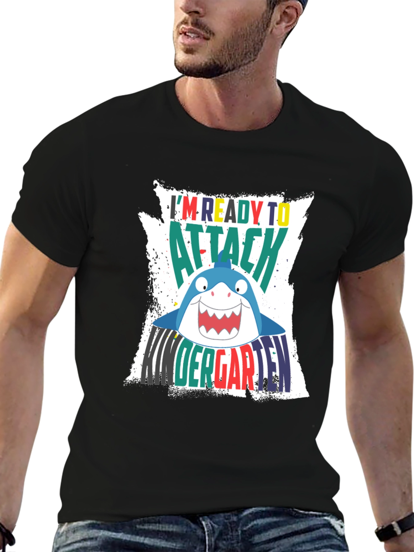 Ready to Attack Kindergarten Shark T-Shirt