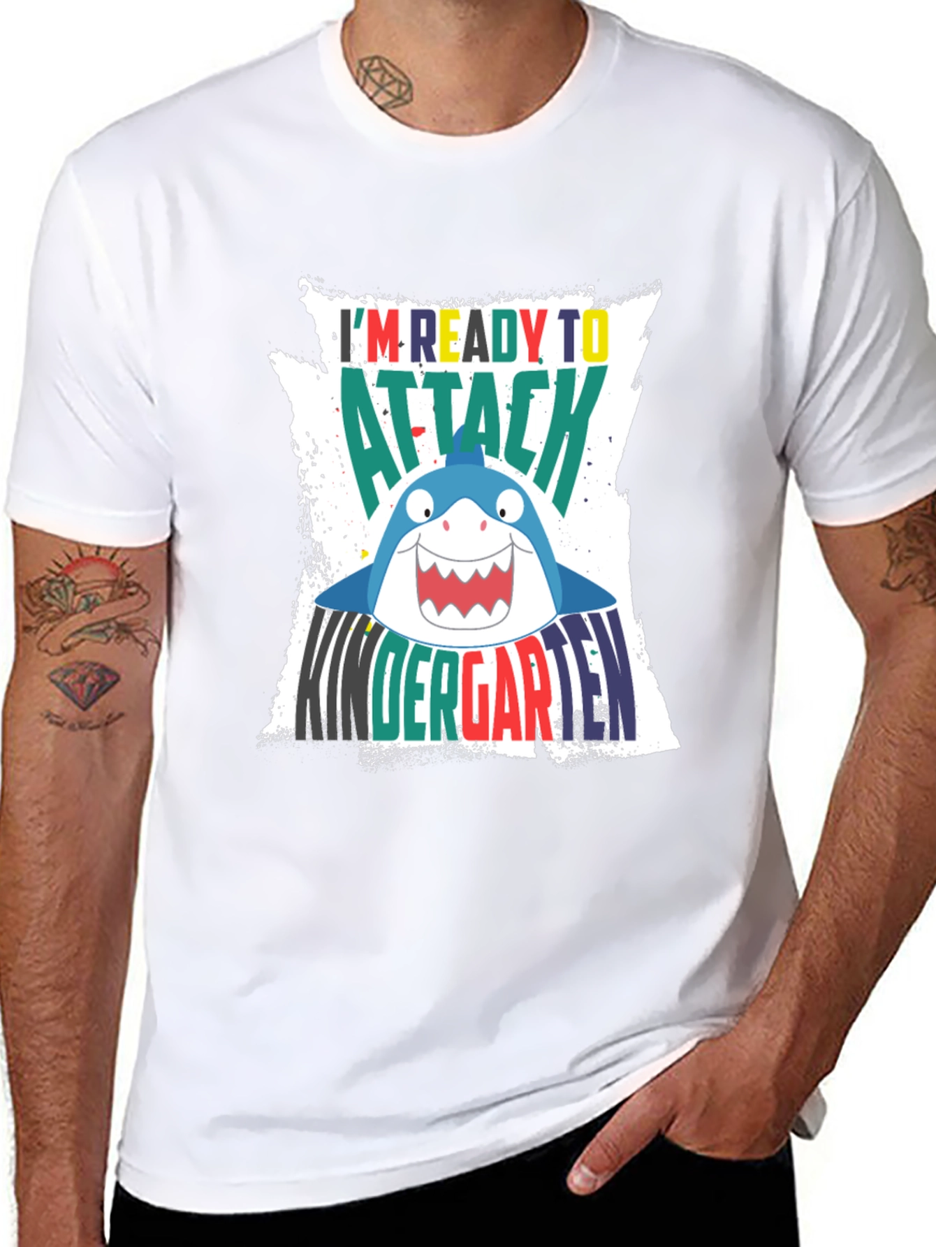 Ready to Attack Kindergarten Shark T-Shirt