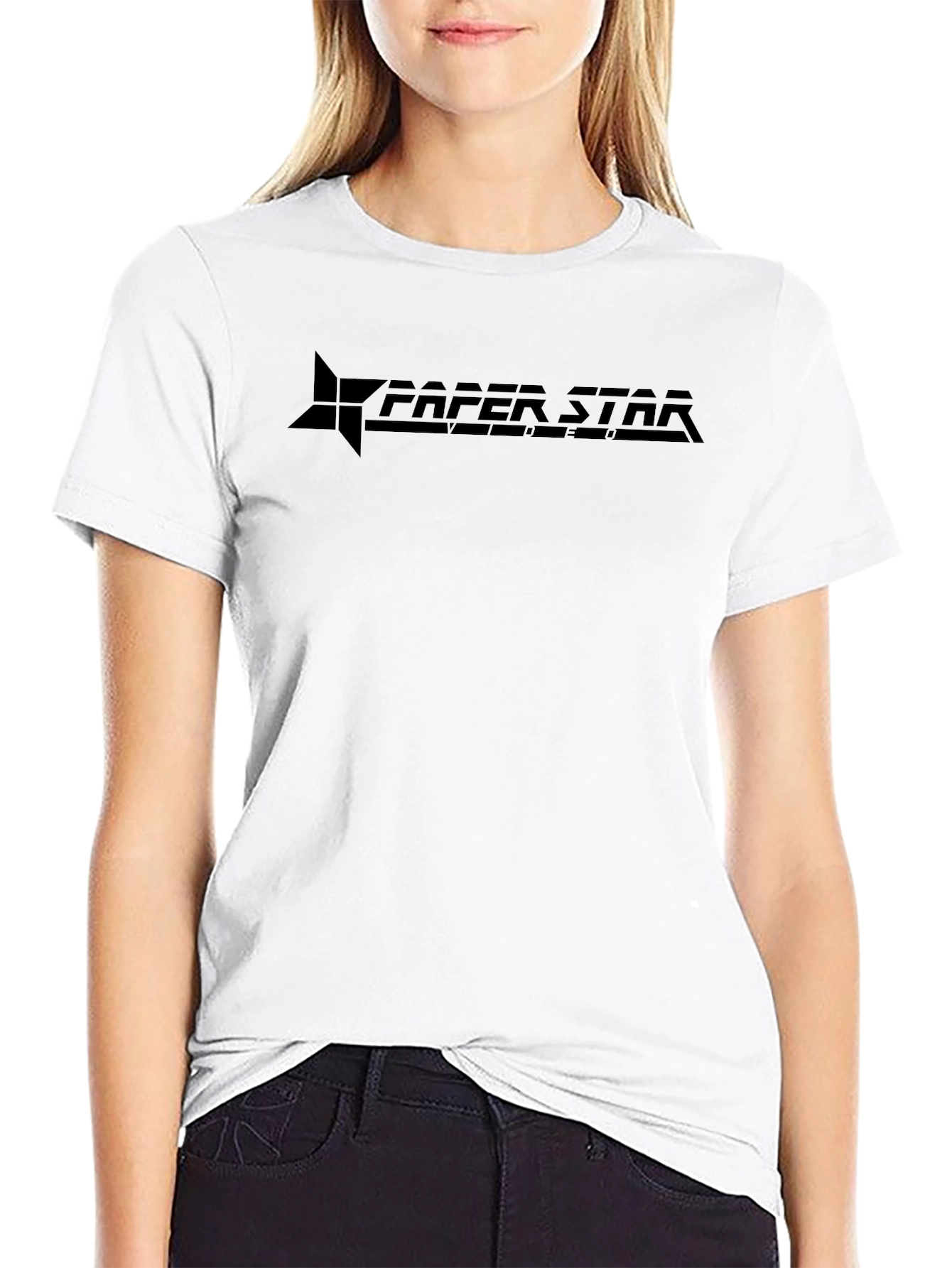 Paper Star Black Graphic T-Shirt
