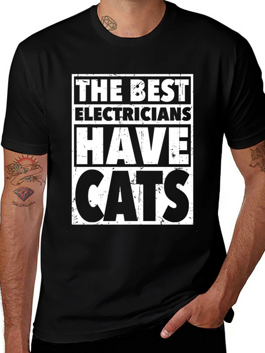 Electrician Cat Lover T-Shirt