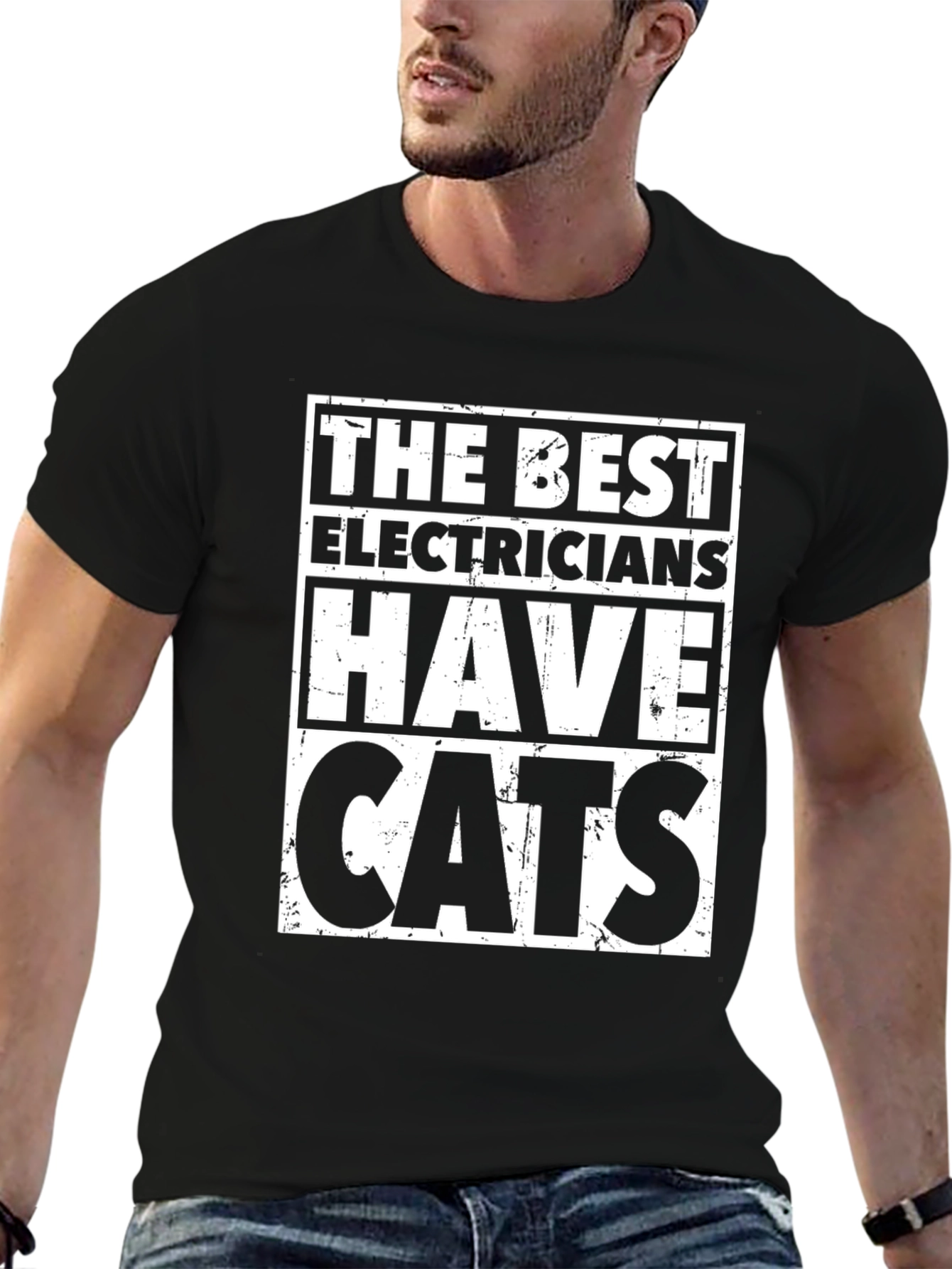 Electrician Cat Lover T-Shirt