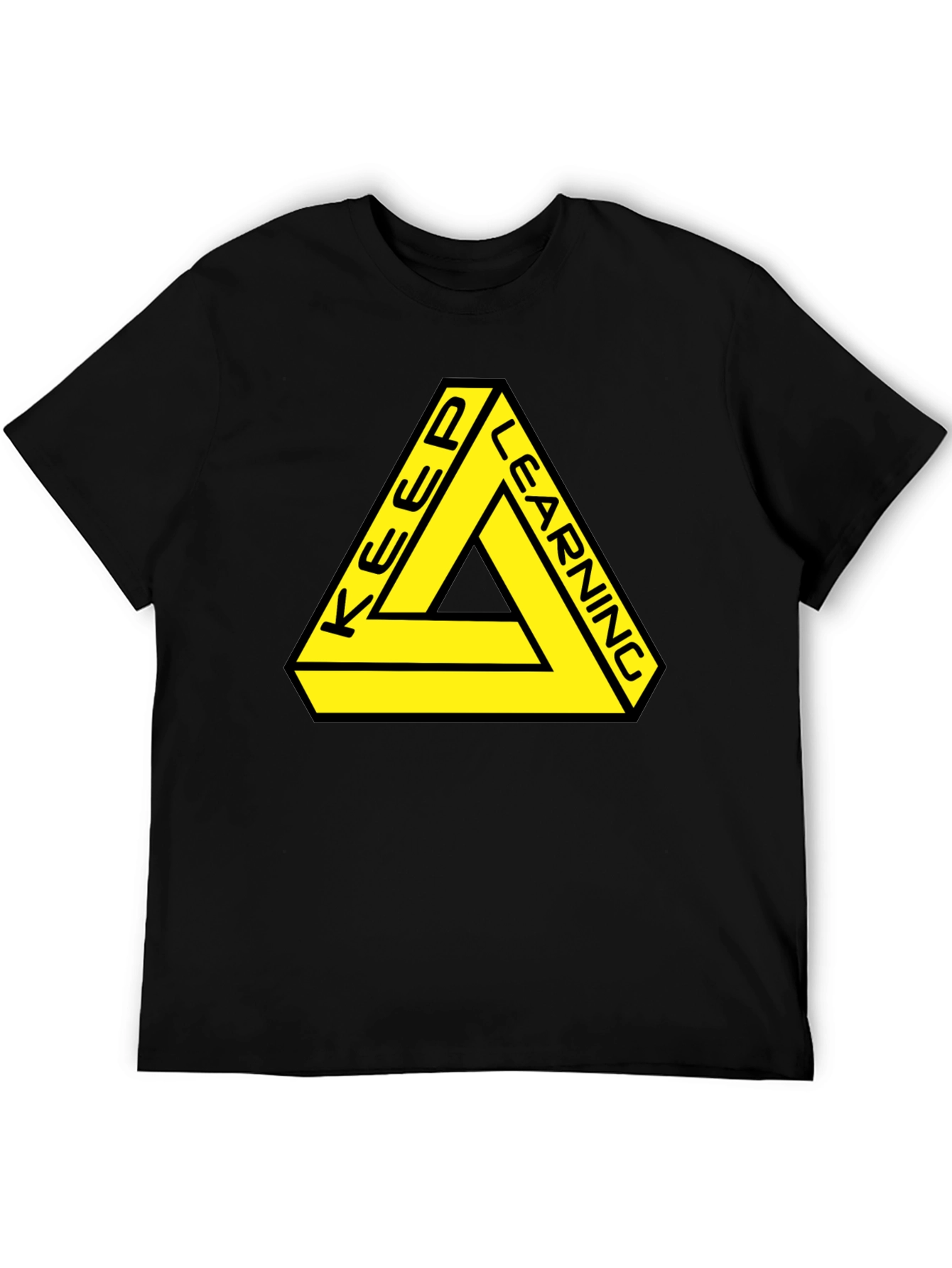 Keep Learning Graphic Tee - Black T-Shirt