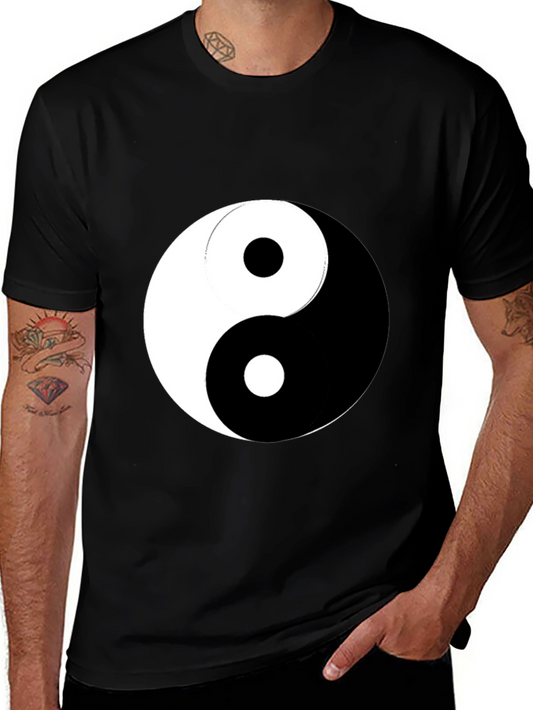 Yin Yang Graphic Black T-Shirt