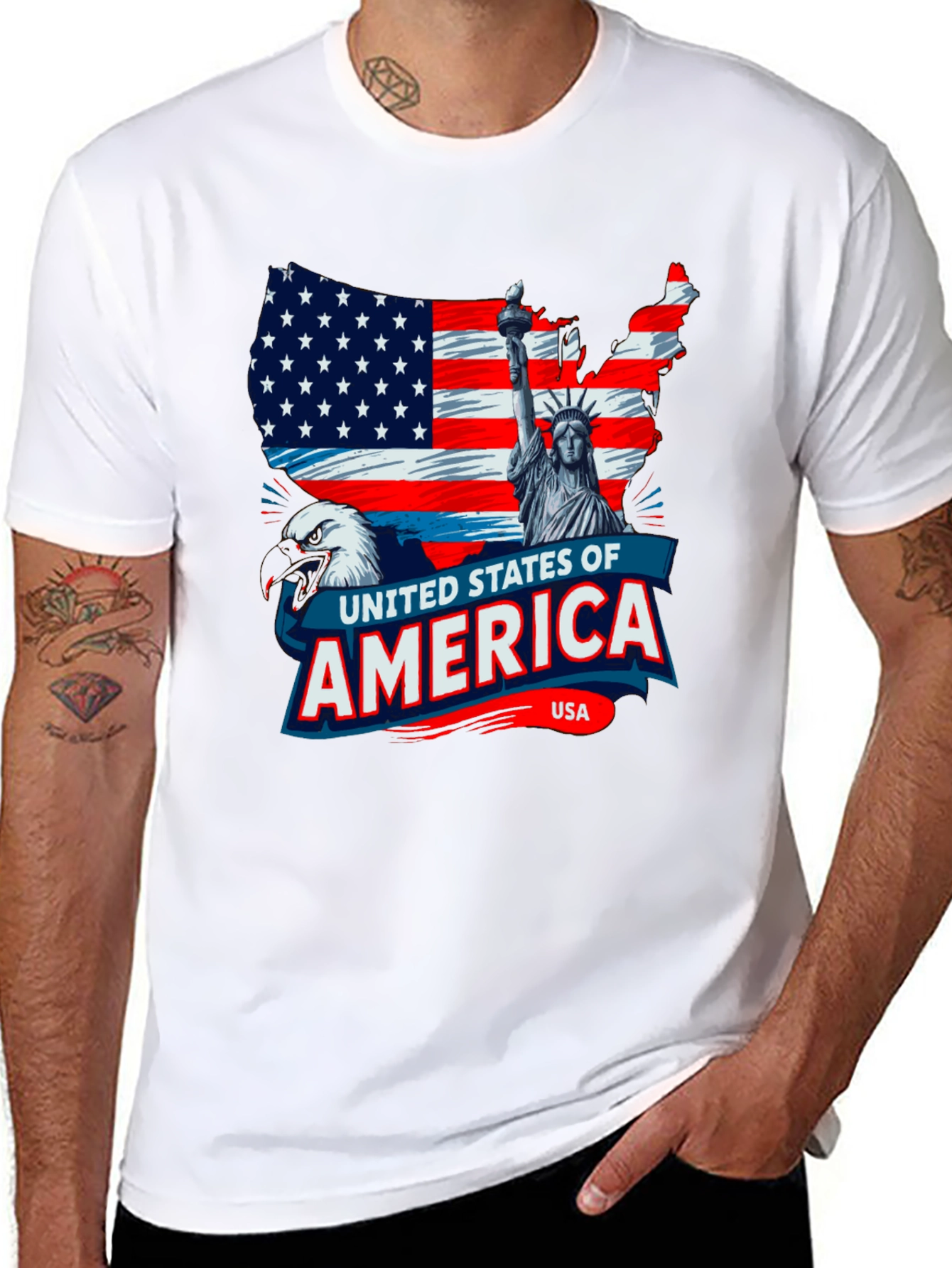 Patriotic USA Flag T-Shirt
