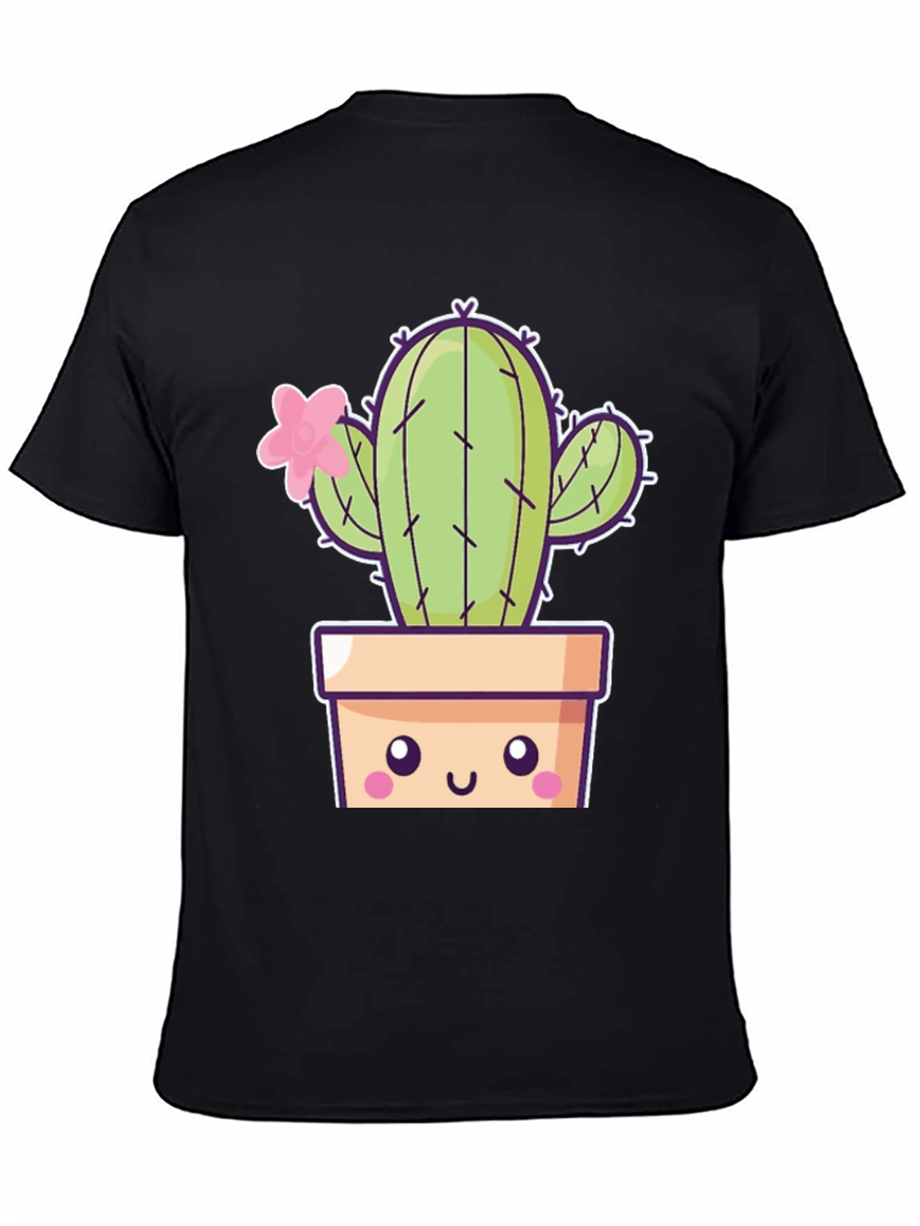 Cute Kawaii Cactus T-Shirt - Trendy Unisex Design