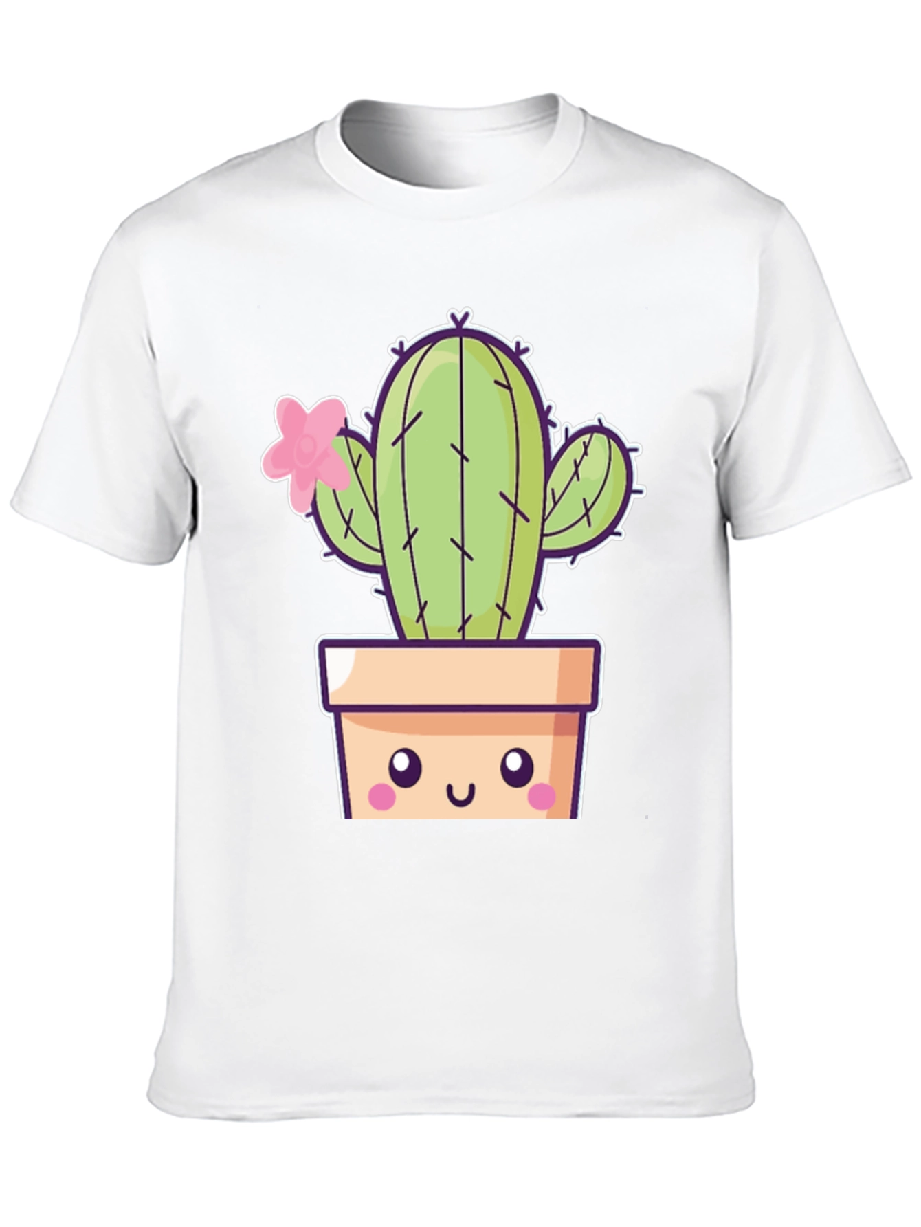 Cute Kawaii Cactus T-Shirt - Trendy Unisex Design