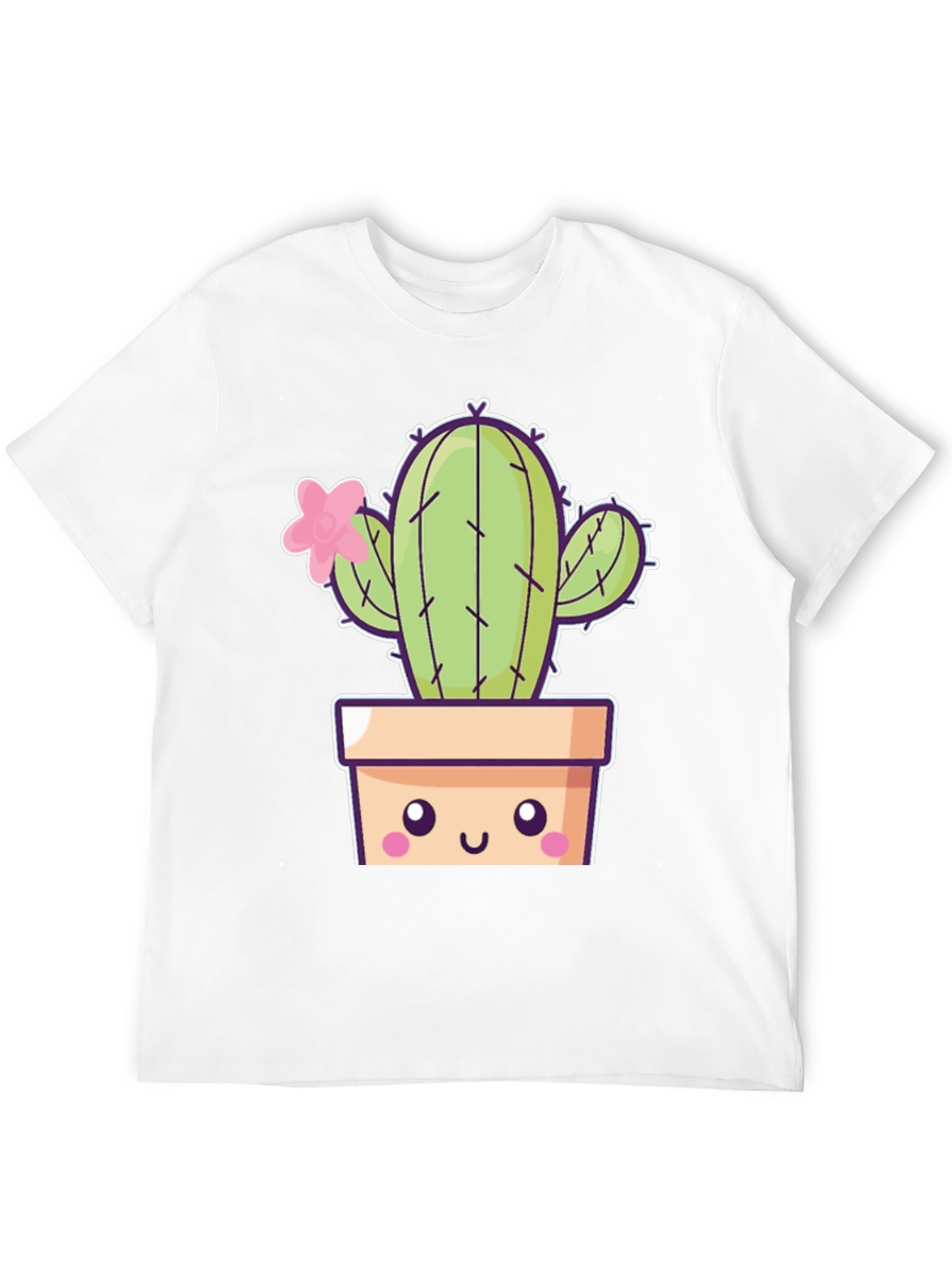Cute Kawaii Cactus T-Shirt - Trendy Unisex Design