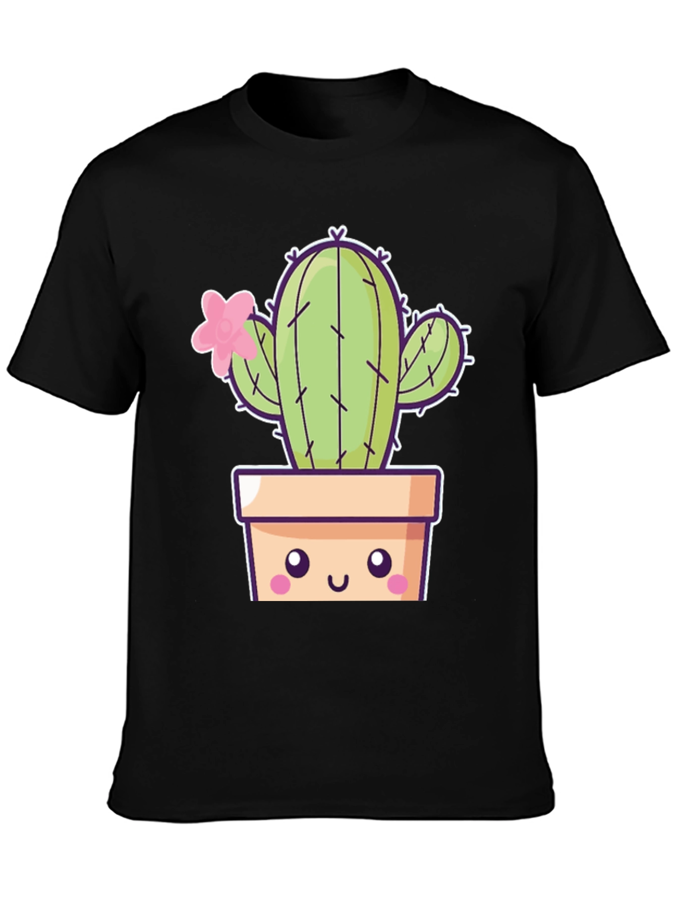 Cute Kawaii Cactus T-Shirt - Trendy Unisex Design