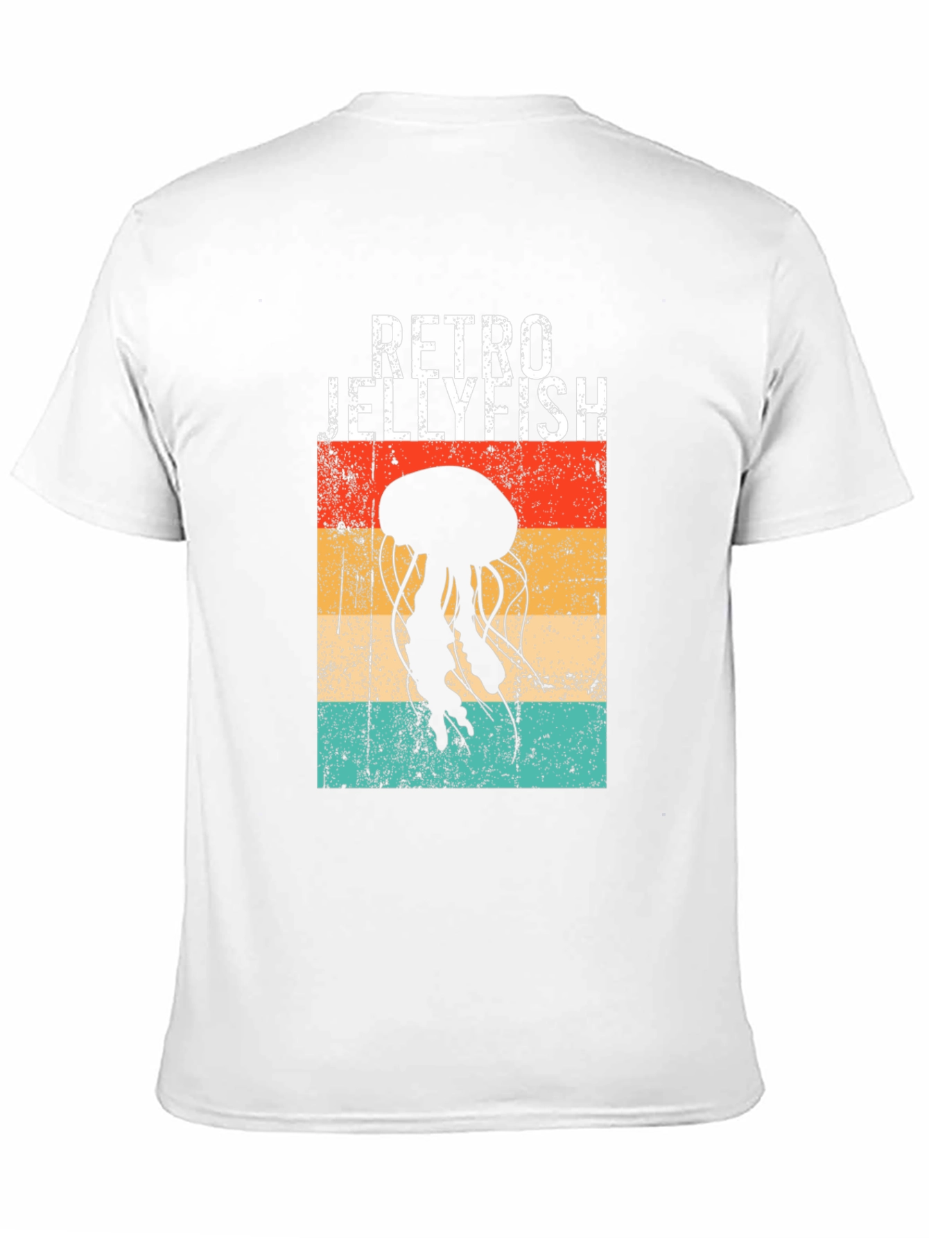 Retro Jellyfish Graphic T-Shirt - Black