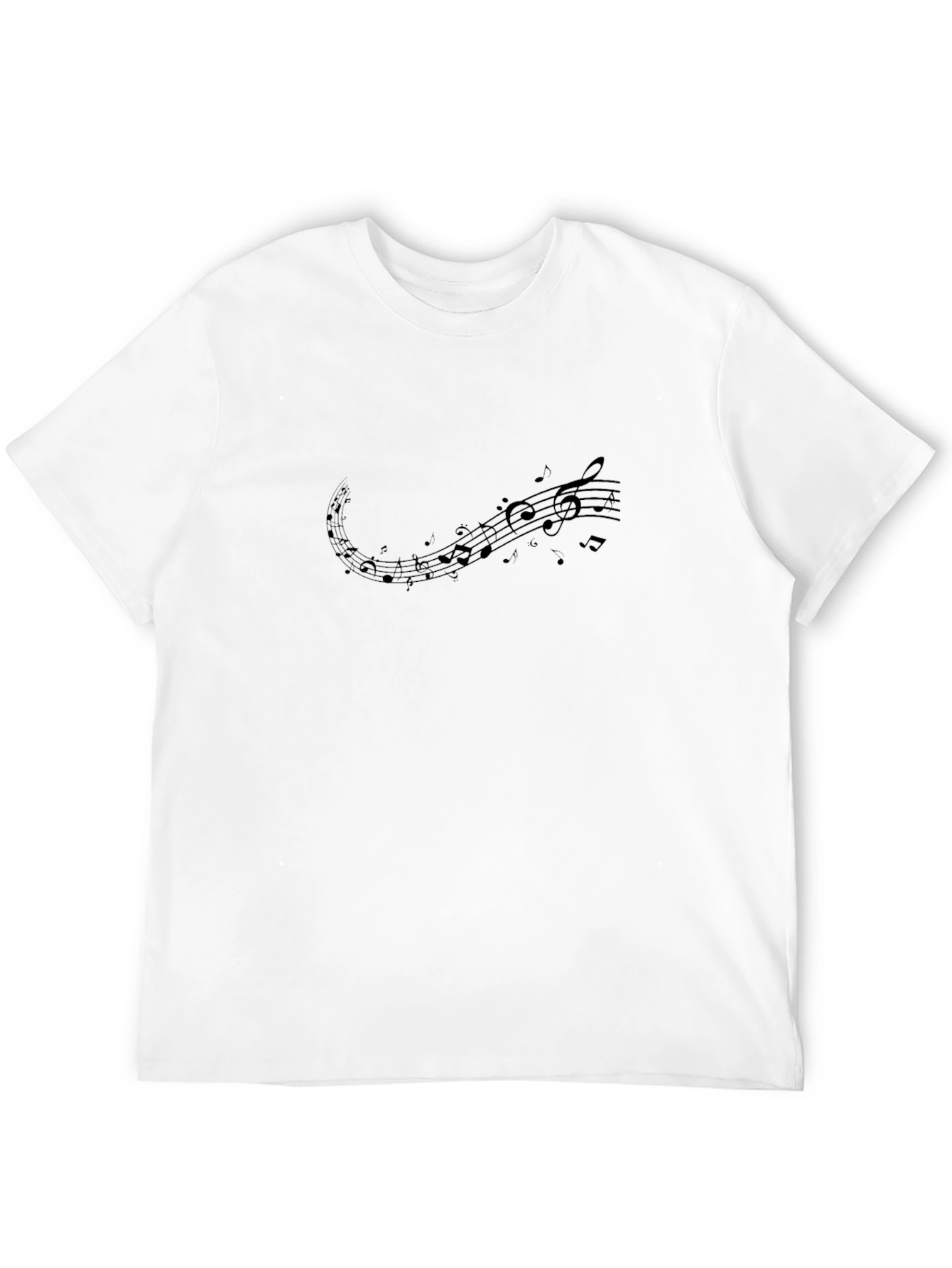Musical Note Black T-Shirt