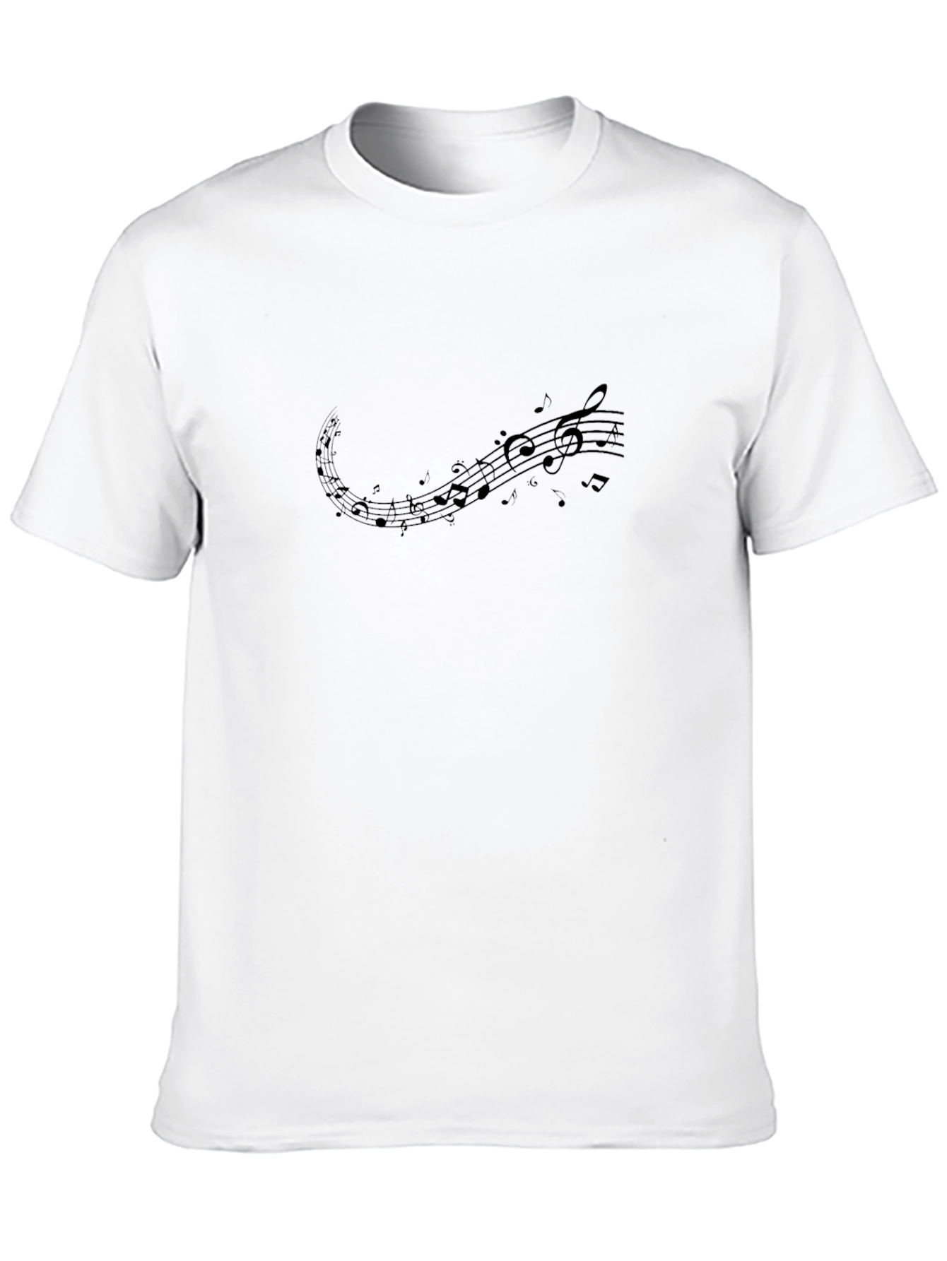 Musical Note Black T-Shirt