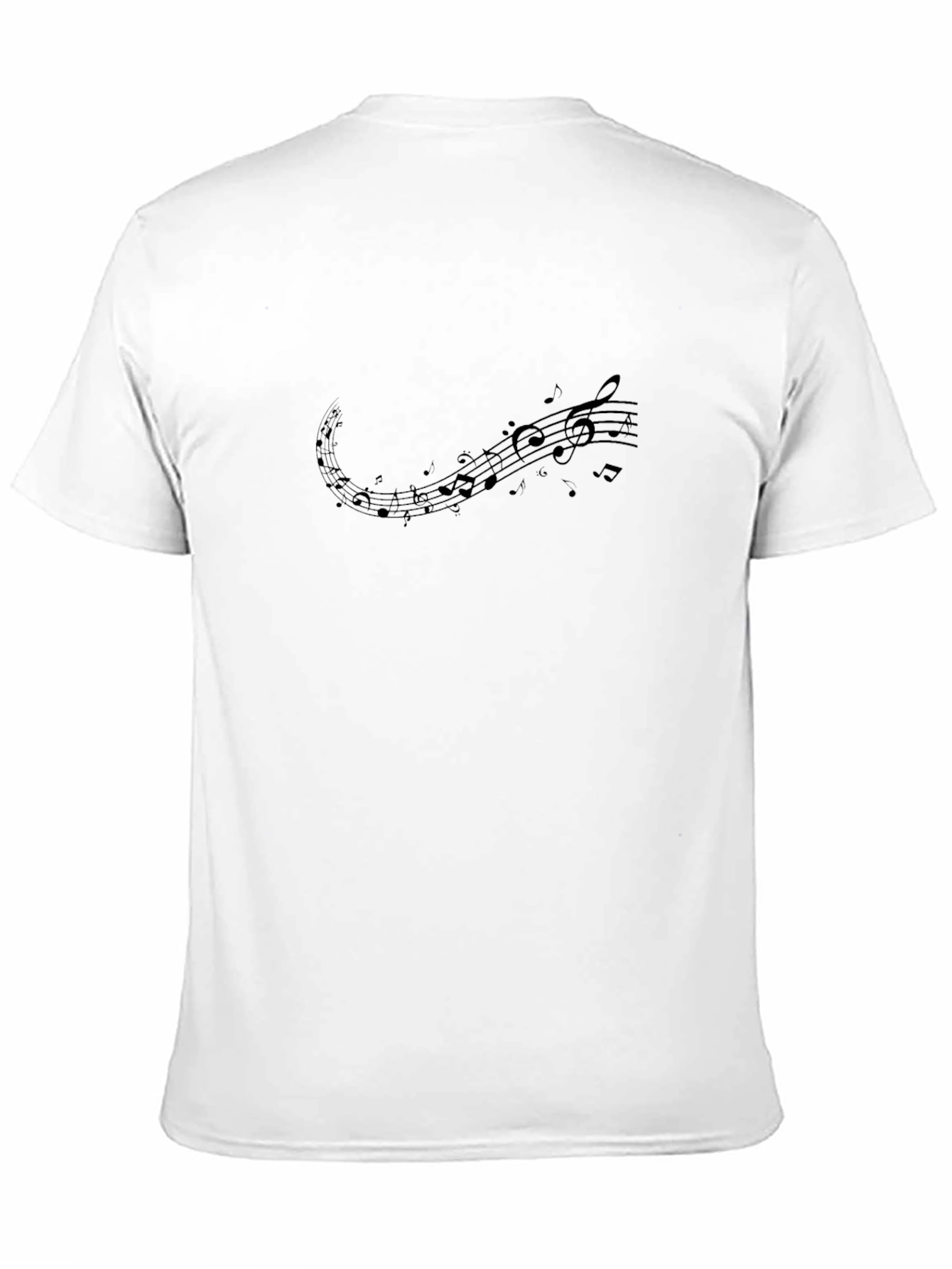 Musical Note Black T-Shirt