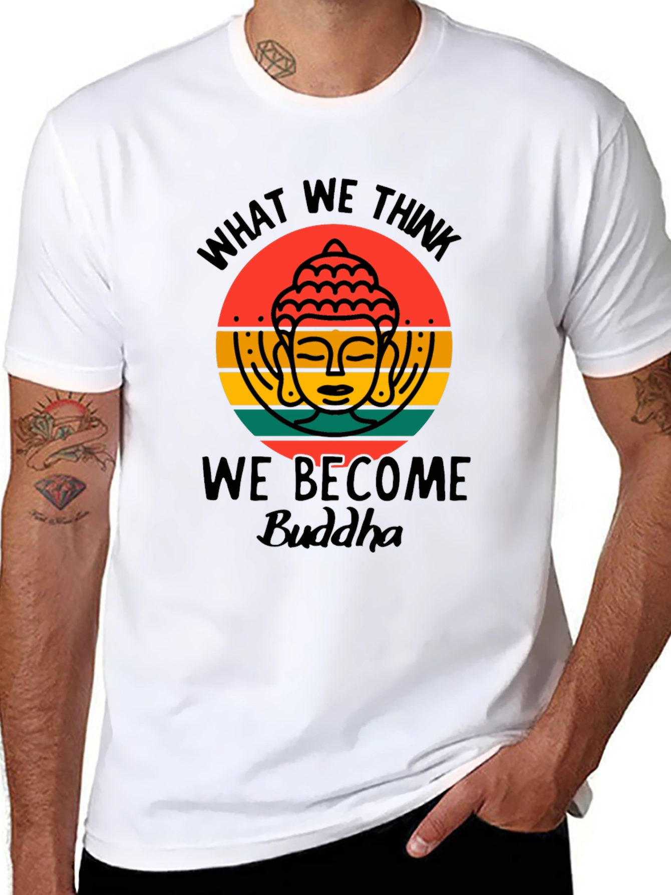 Buddha Graphic Tee - What We Think We Become