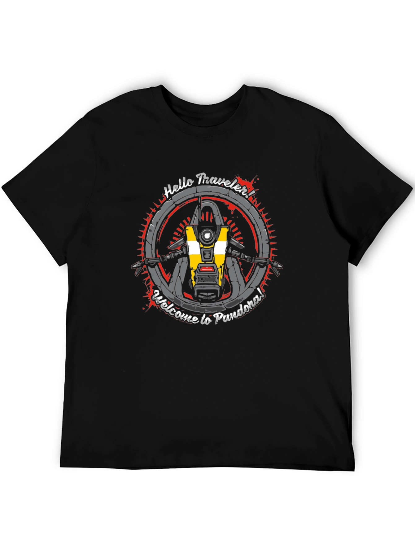 Borderlands Claptrap Hello Traveler Graphic Tee