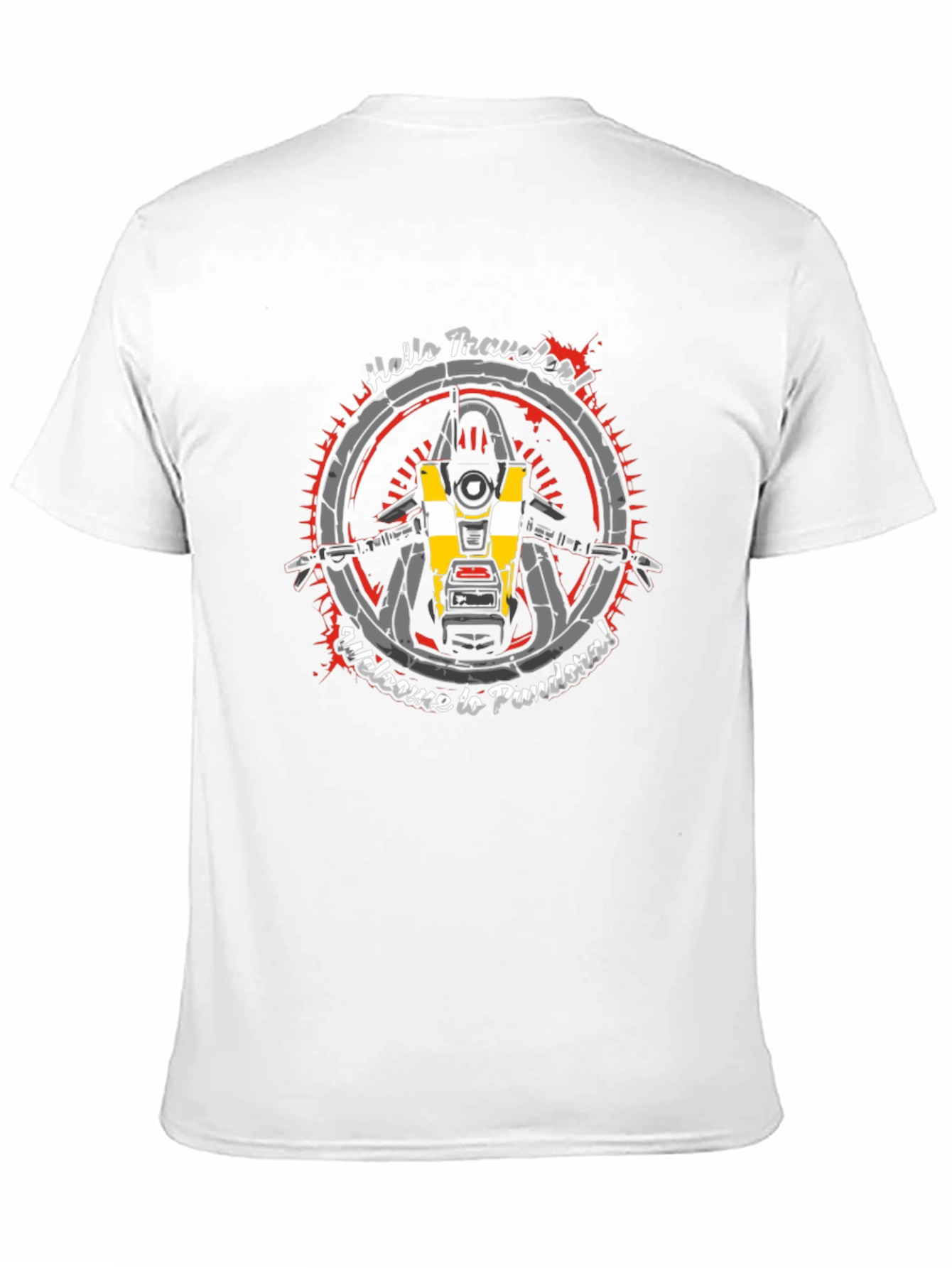 Borderlands Claptrap Hello Traveler Graphic Tee
