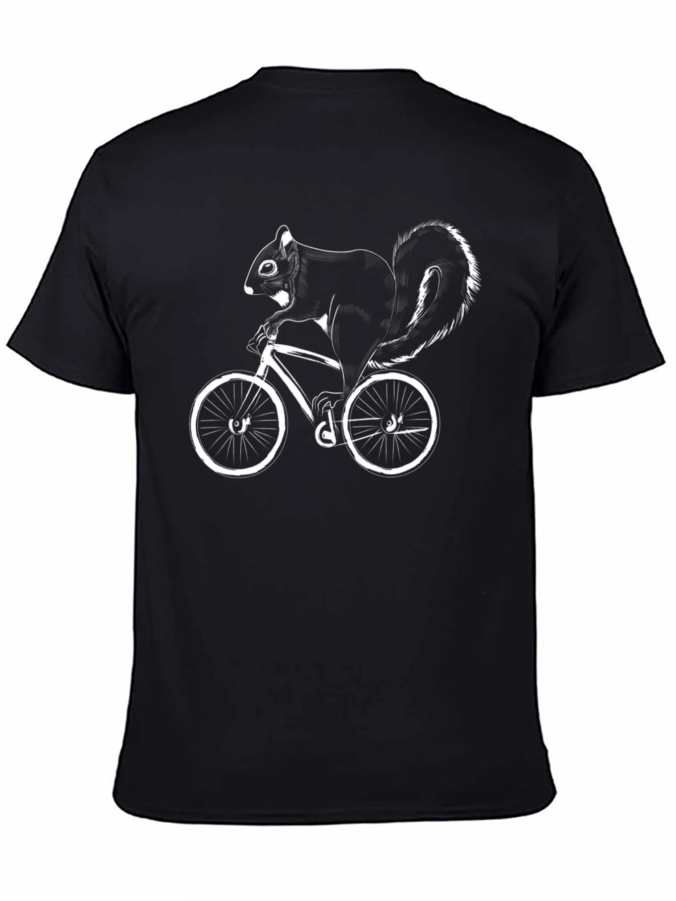Squirrel Riding Bike Graphic Tee