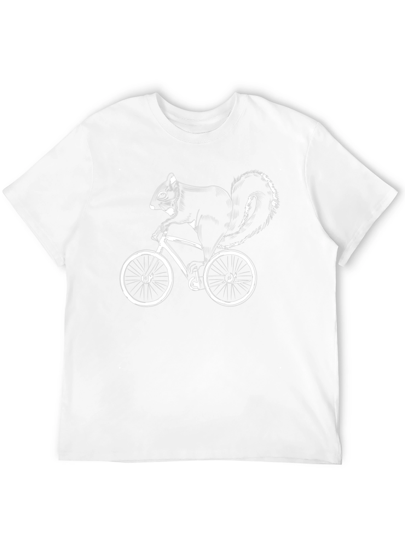 Squirrel Riding Bike Graphic Tee
