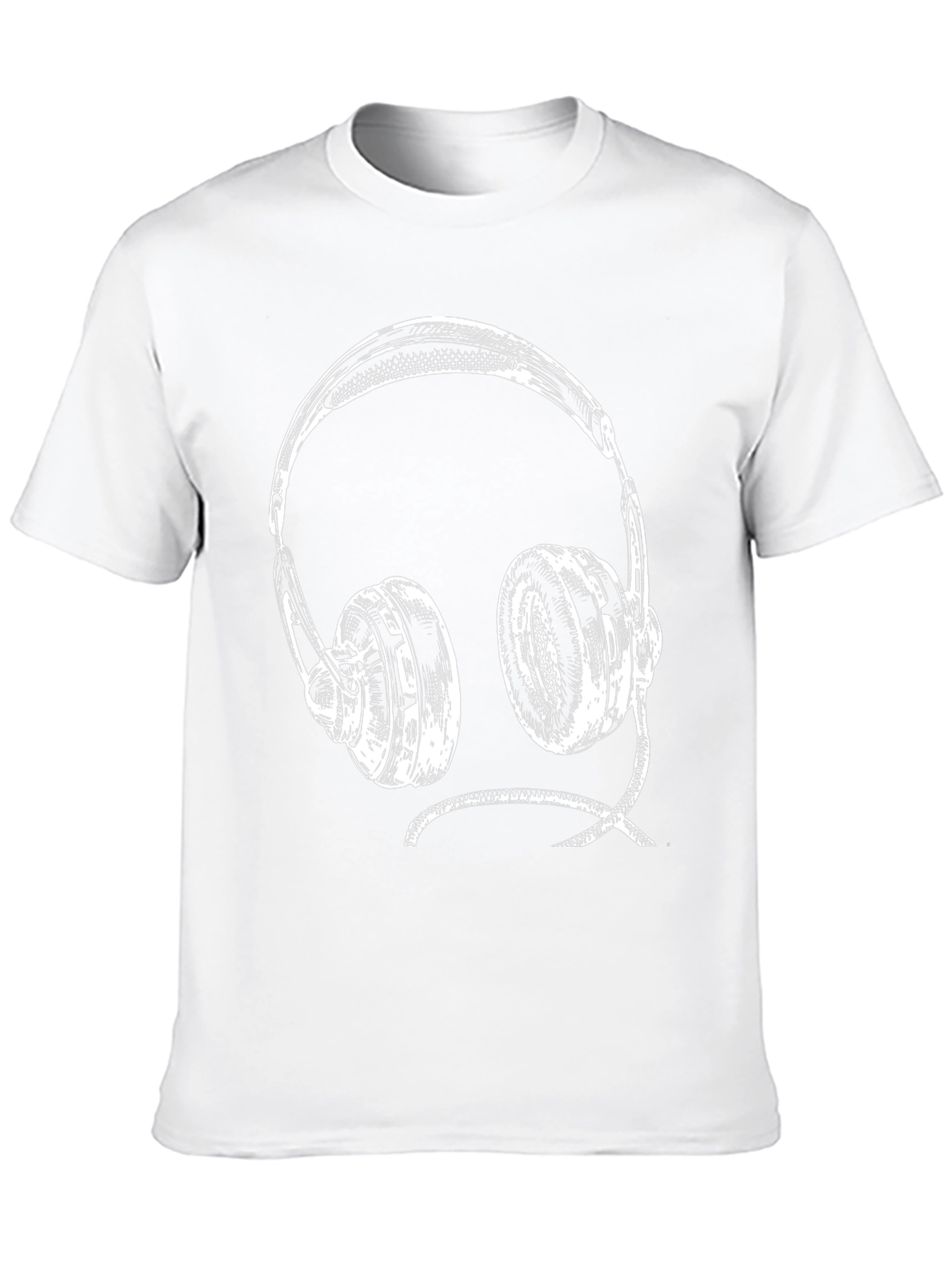 Headphone Graphic Tee - Black