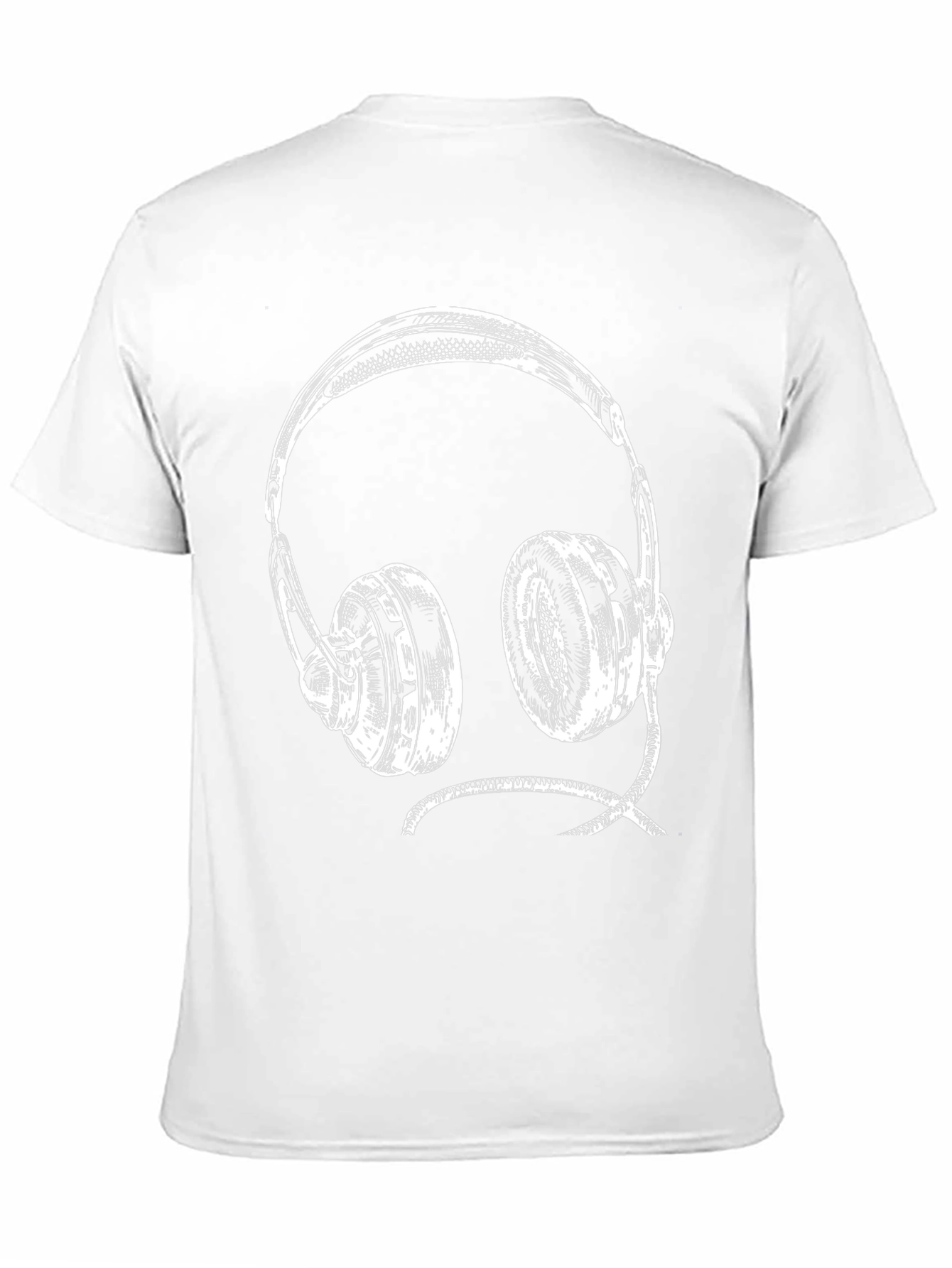 Headphone Graphic Tee - Black