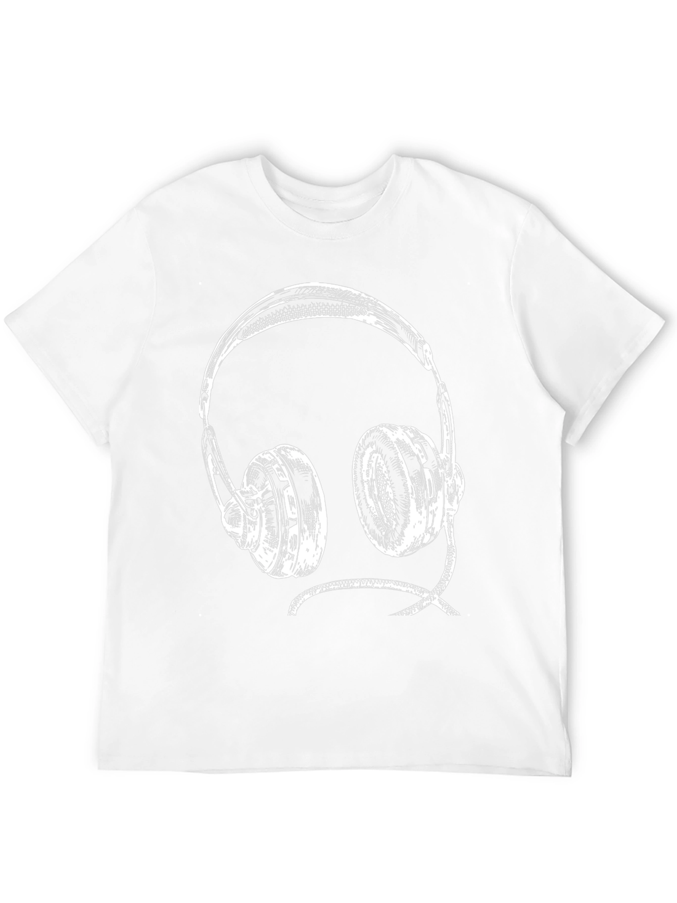 Headphone Graphic Tee - Black