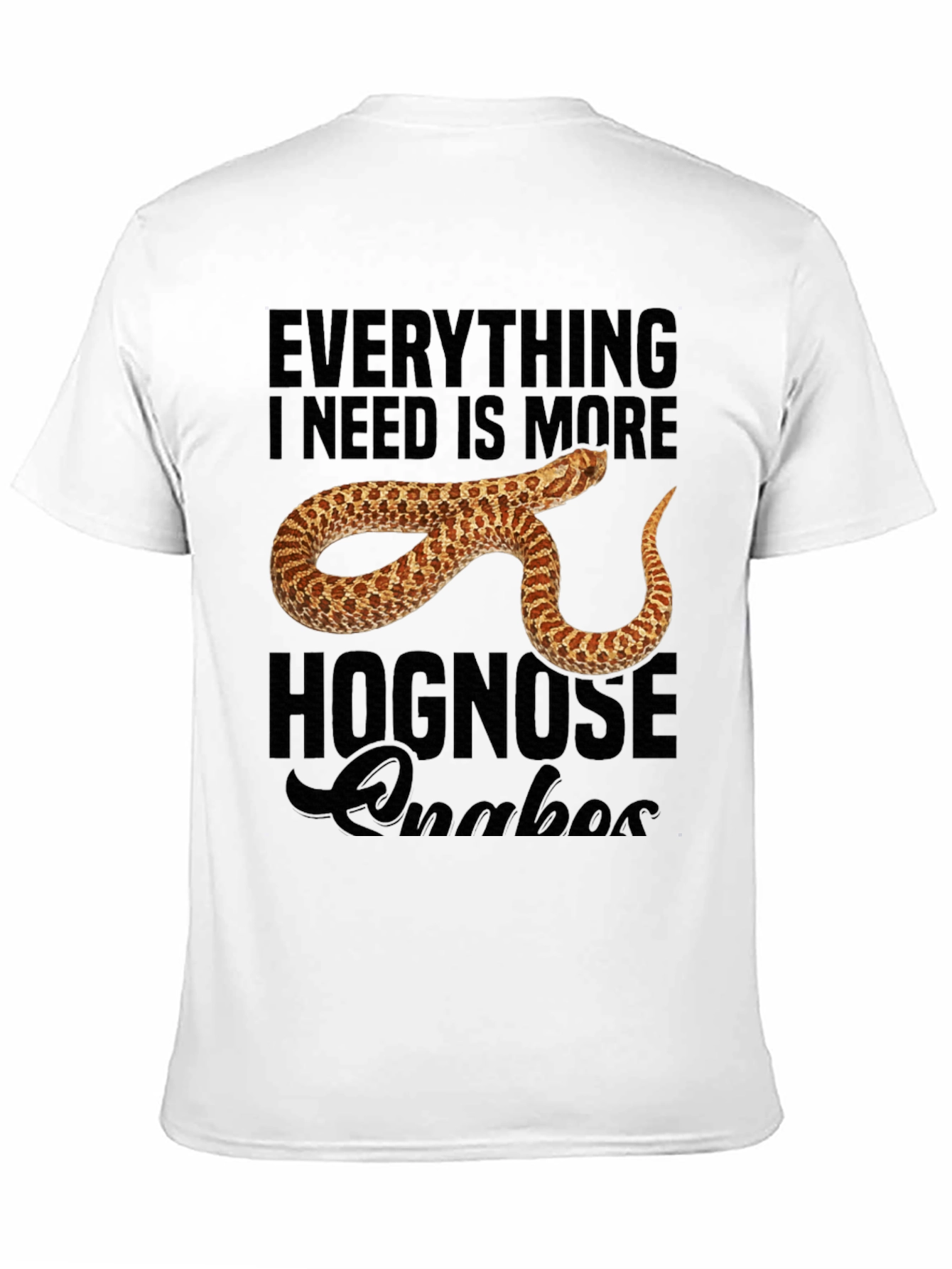 Hognose Snake Lover Graphic T-Shirt