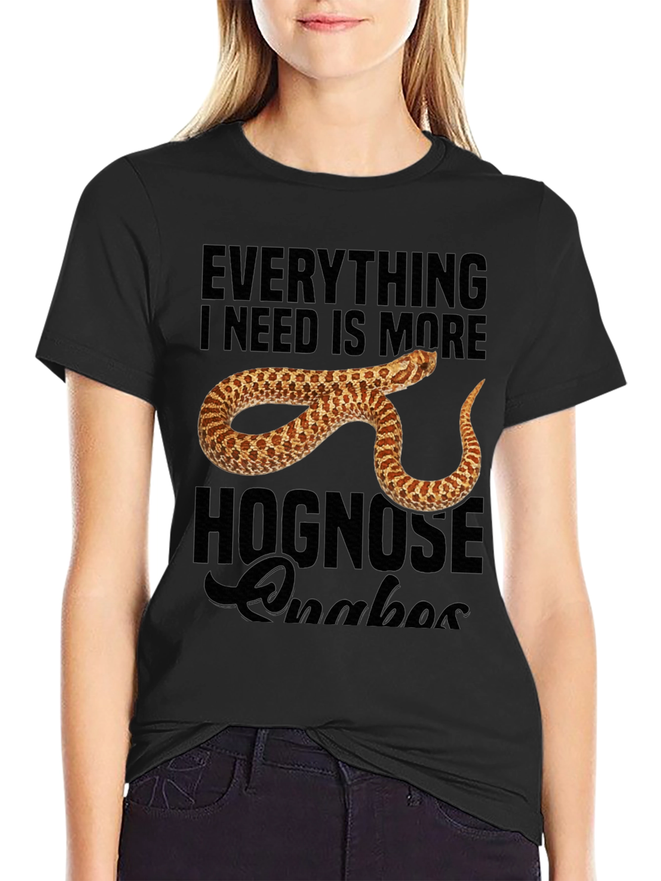 Hognose Snake Lover Graphic T-Shirt