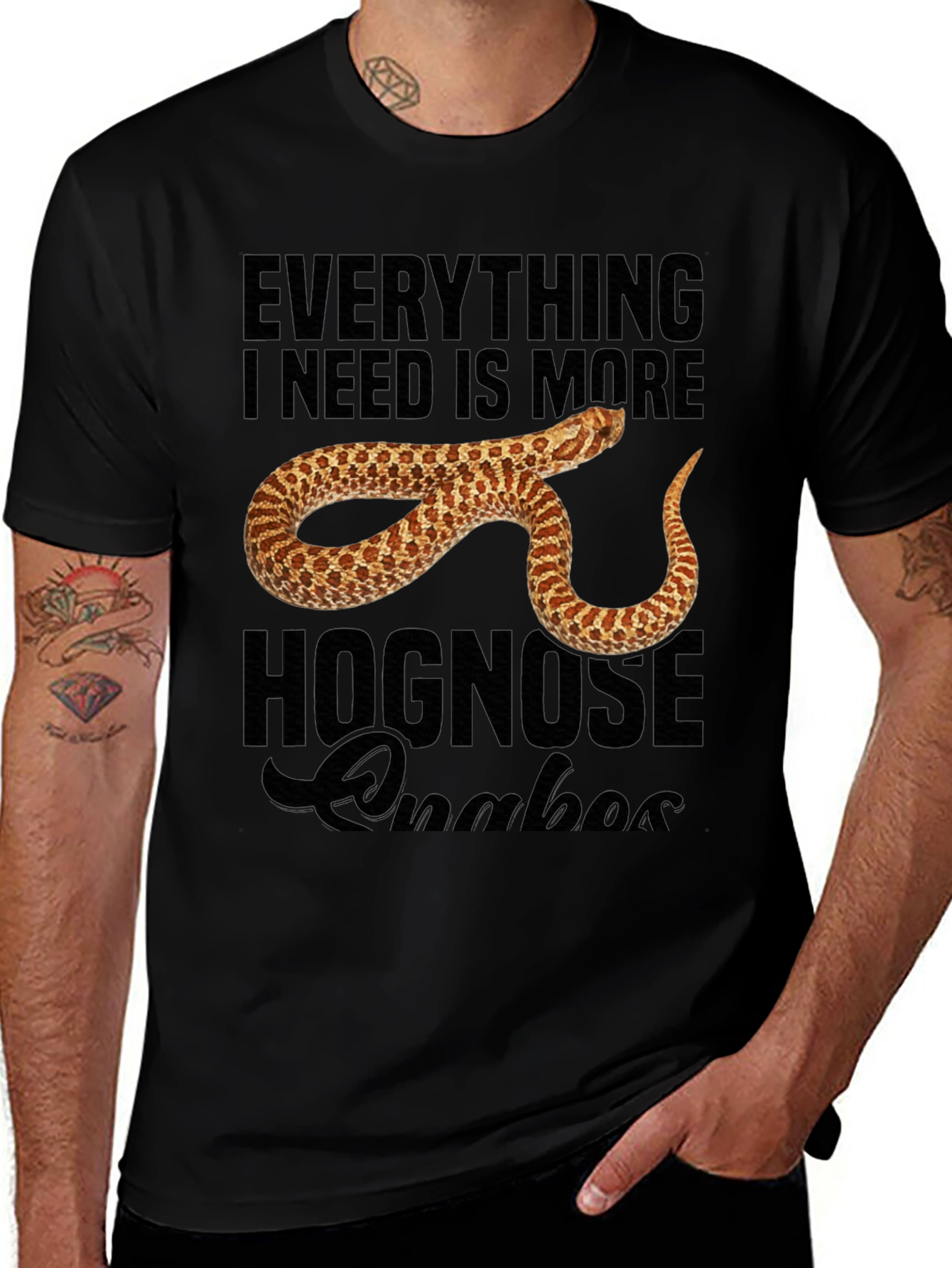 Hognose Snake Lover Graphic T-Shirt