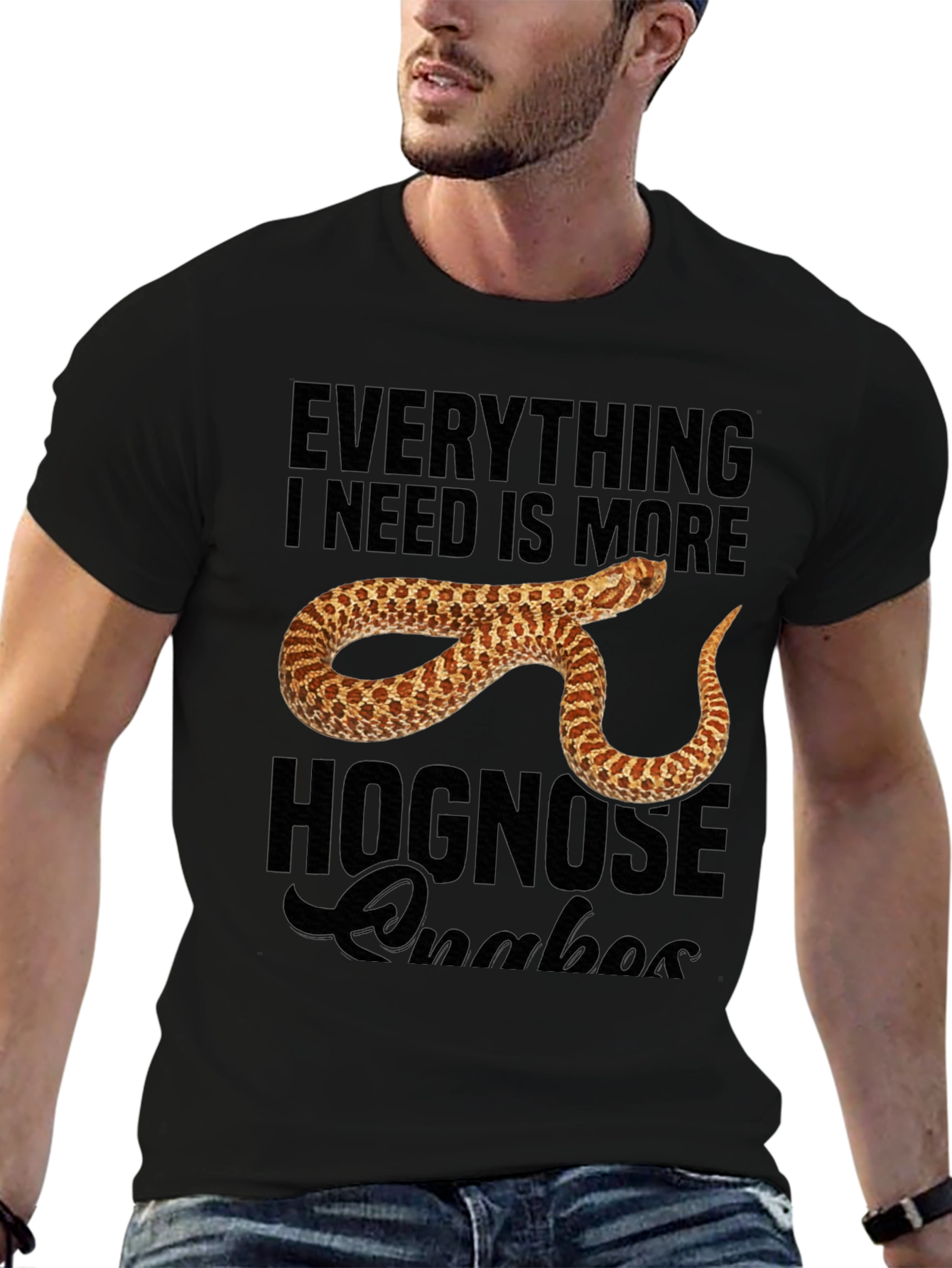 Hognose Snake Lover Graphic T-Shirt