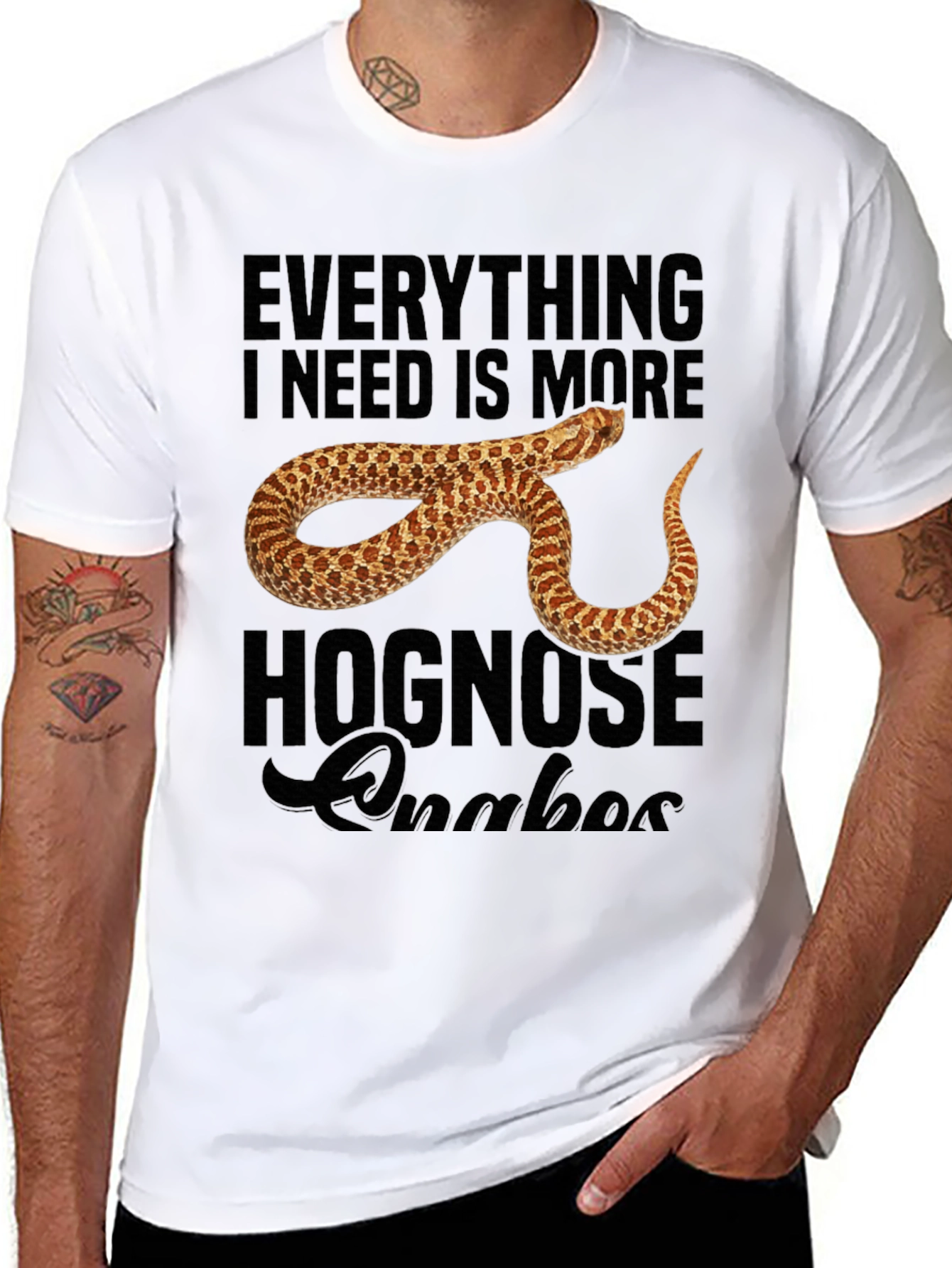 Hognose Snake Lover Graphic T-Shirt