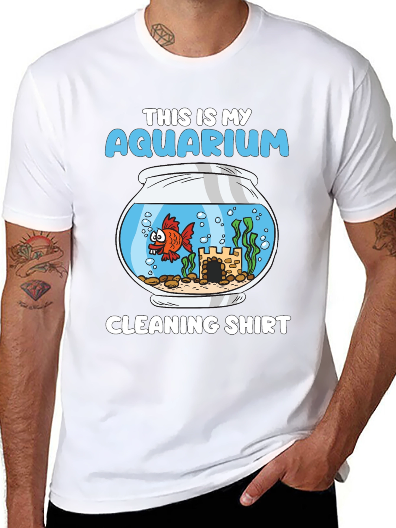 Aquarium Cleaning Shirt - Funny Fish Keeper Tee