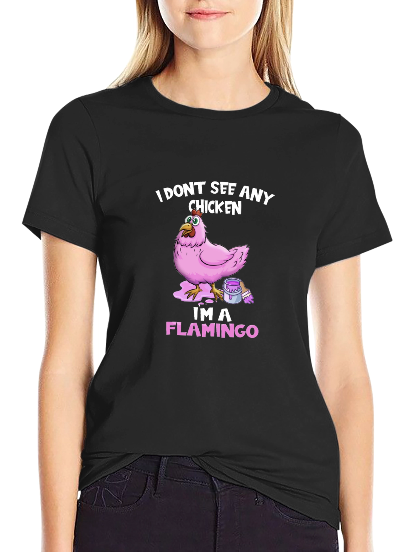 Funny Chicken Flamingo T-Shirt