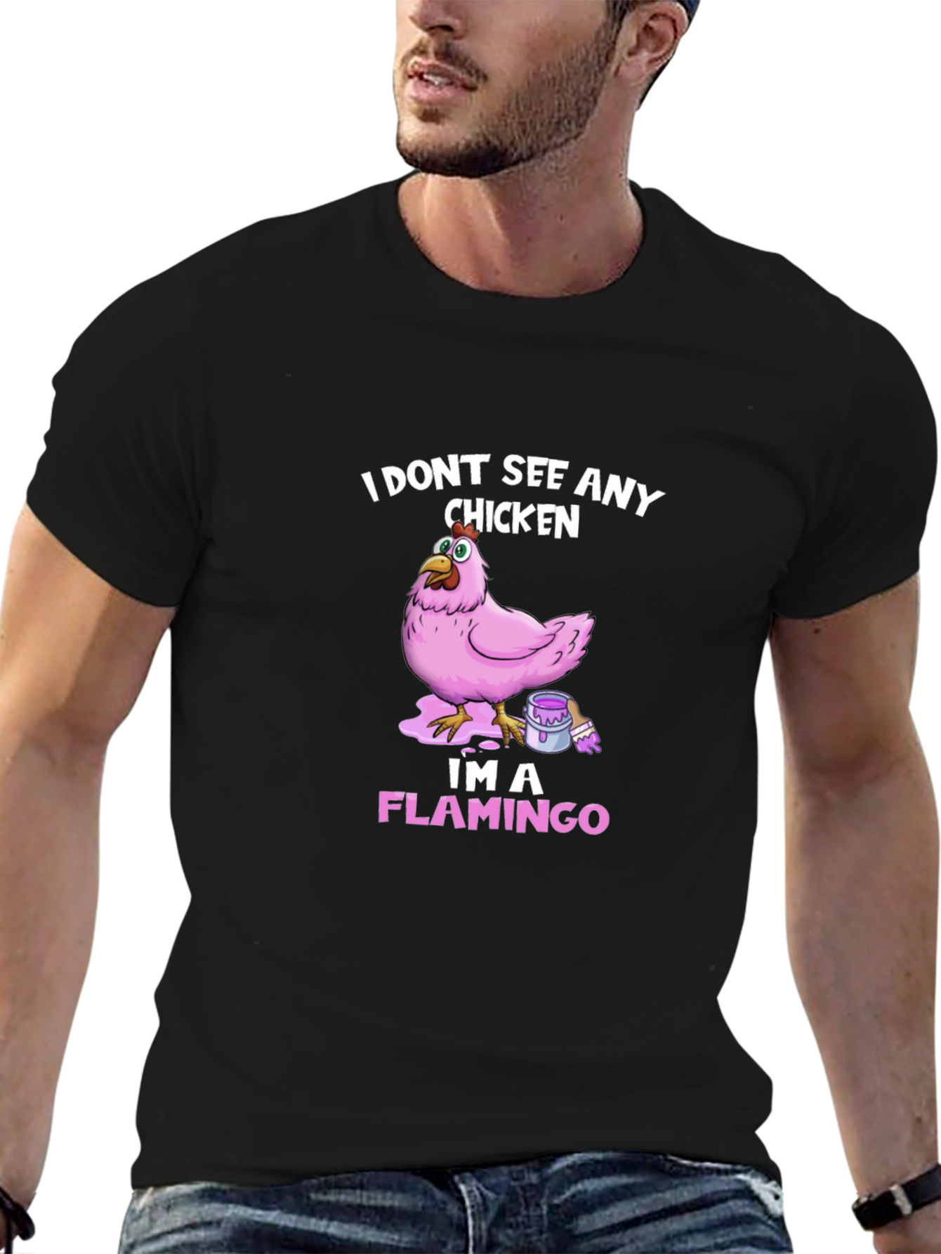 Funny Chicken Flamingo T-Shirt