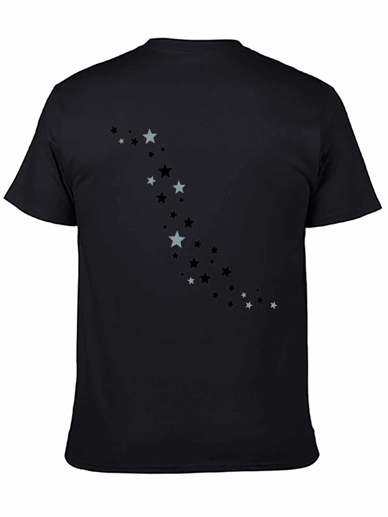 Starry Night Black T-Shirt - Casual Comfort