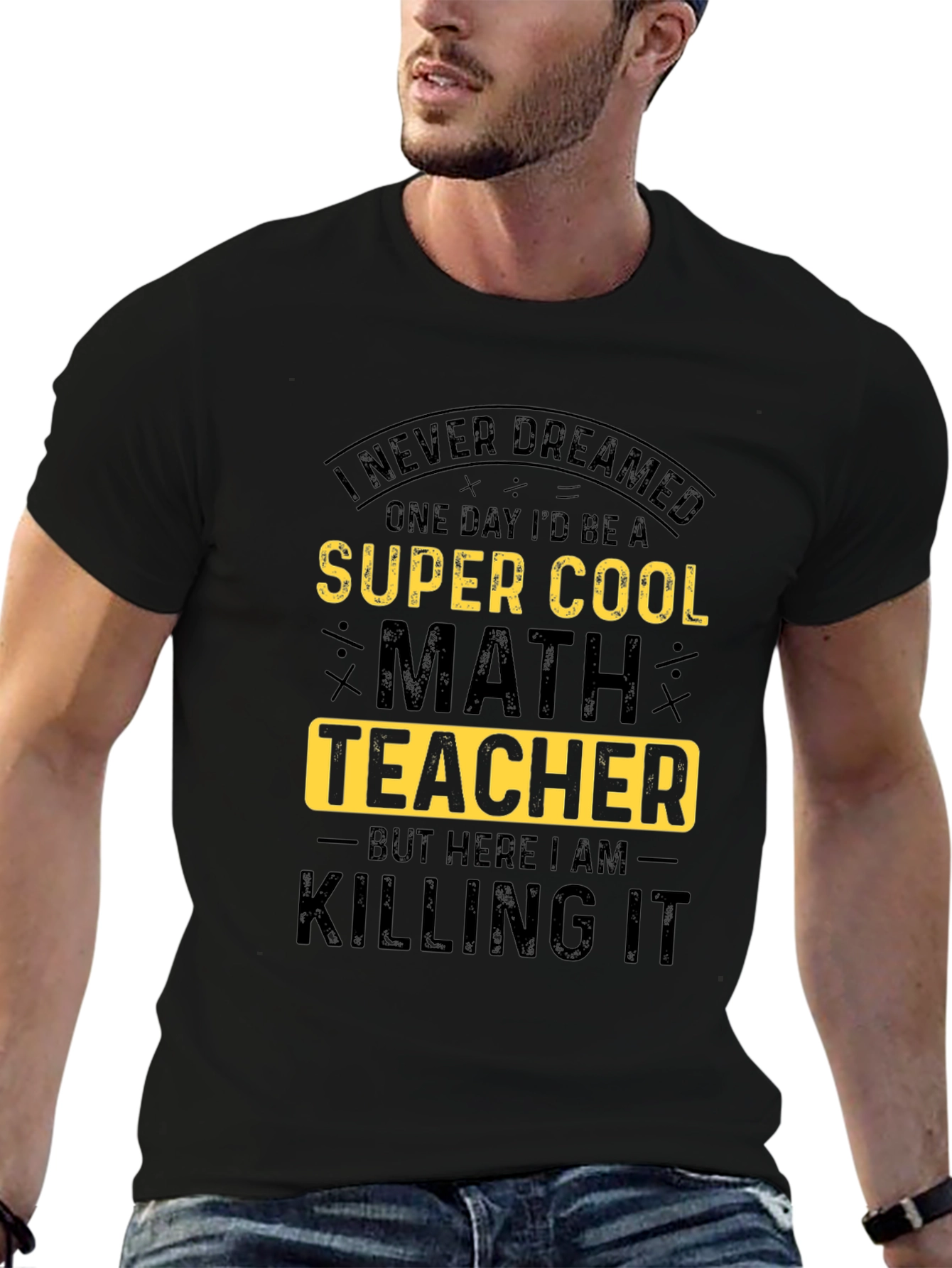 Super Cool Math Teacher Graphic T-Shirt