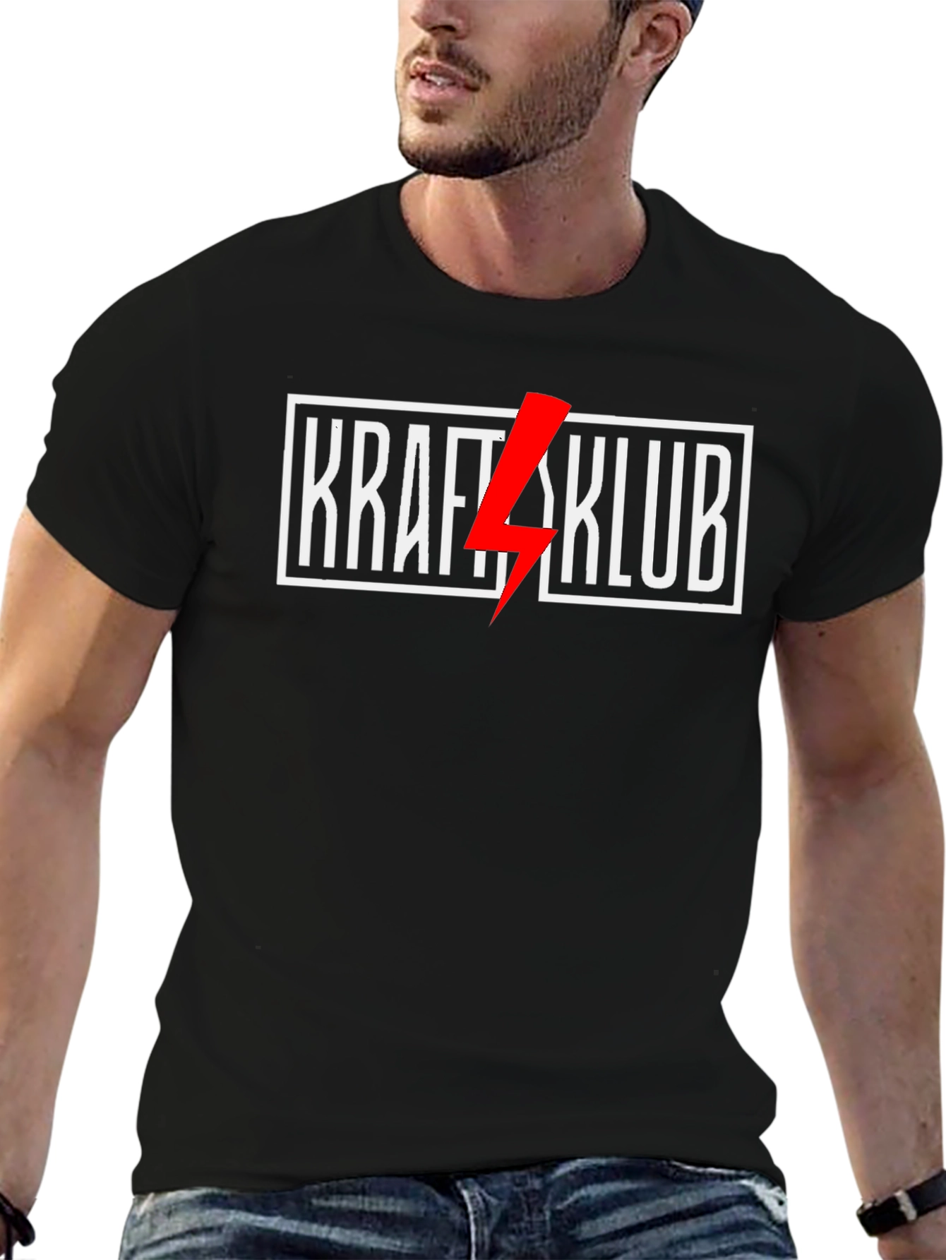 Kraftklub Lightning Bolt Black T-Shirt