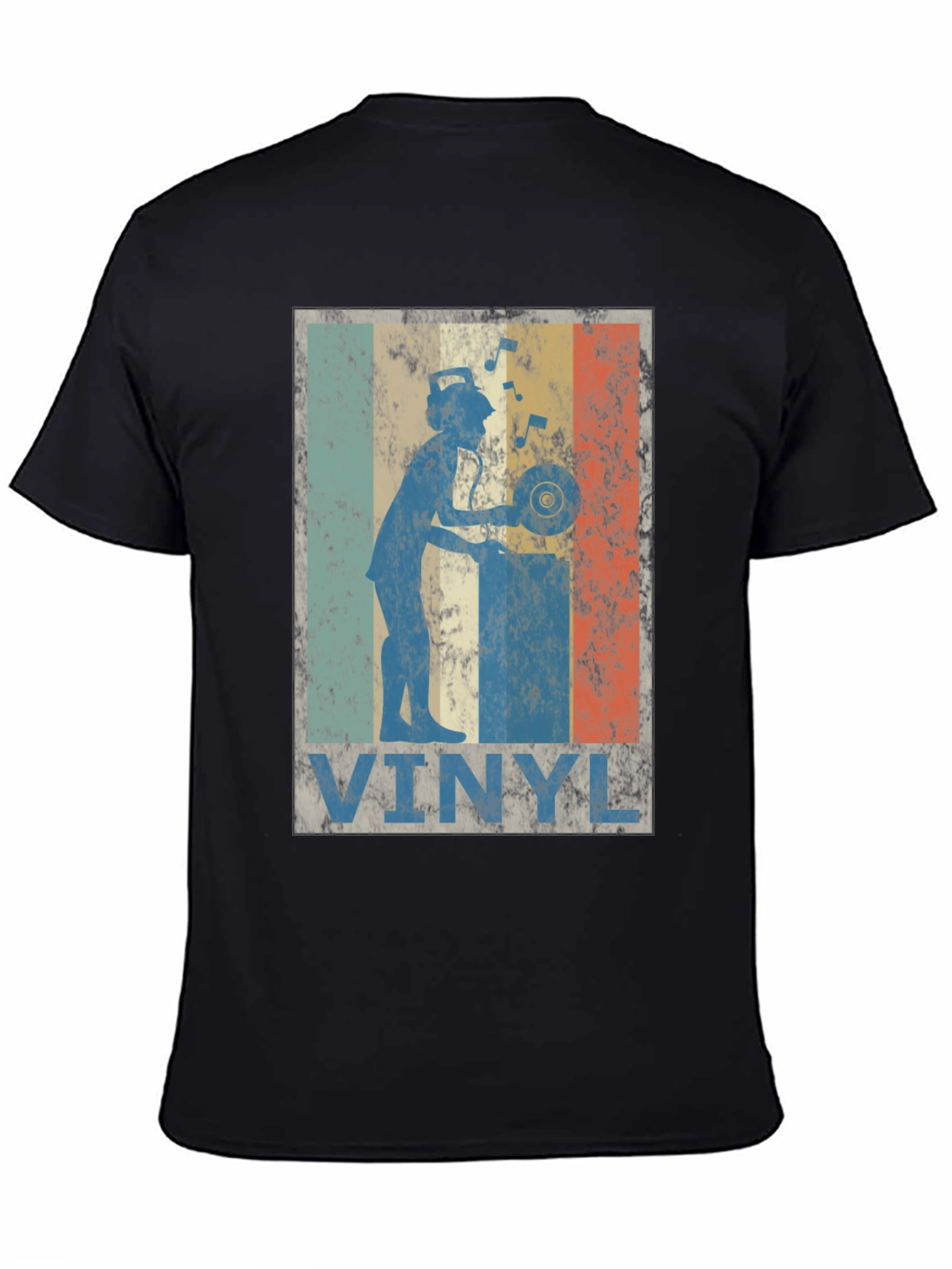Retro Vinyl DJ Graphic T-Shirt