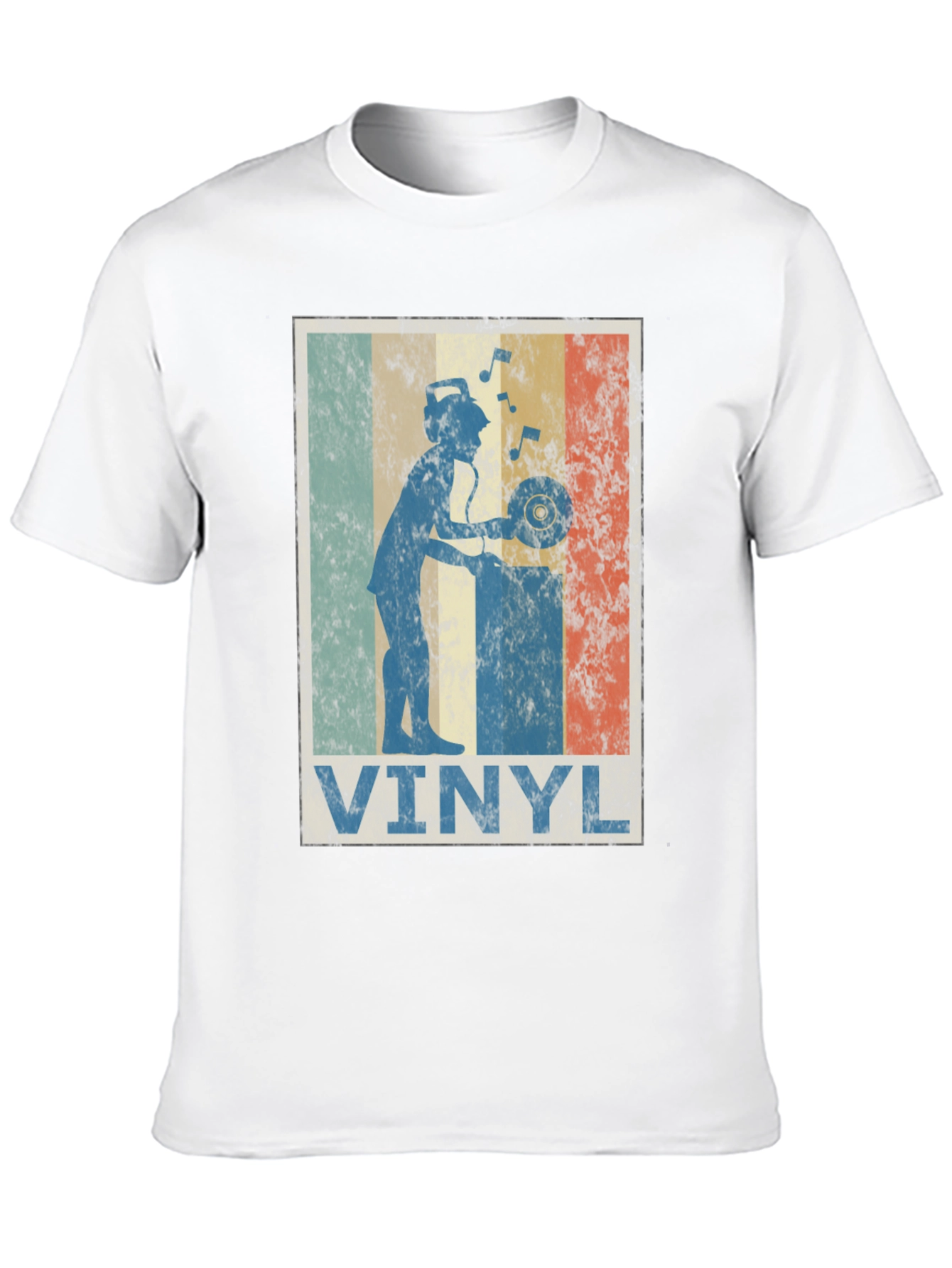 Retro Vinyl DJ Graphic T-Shirt