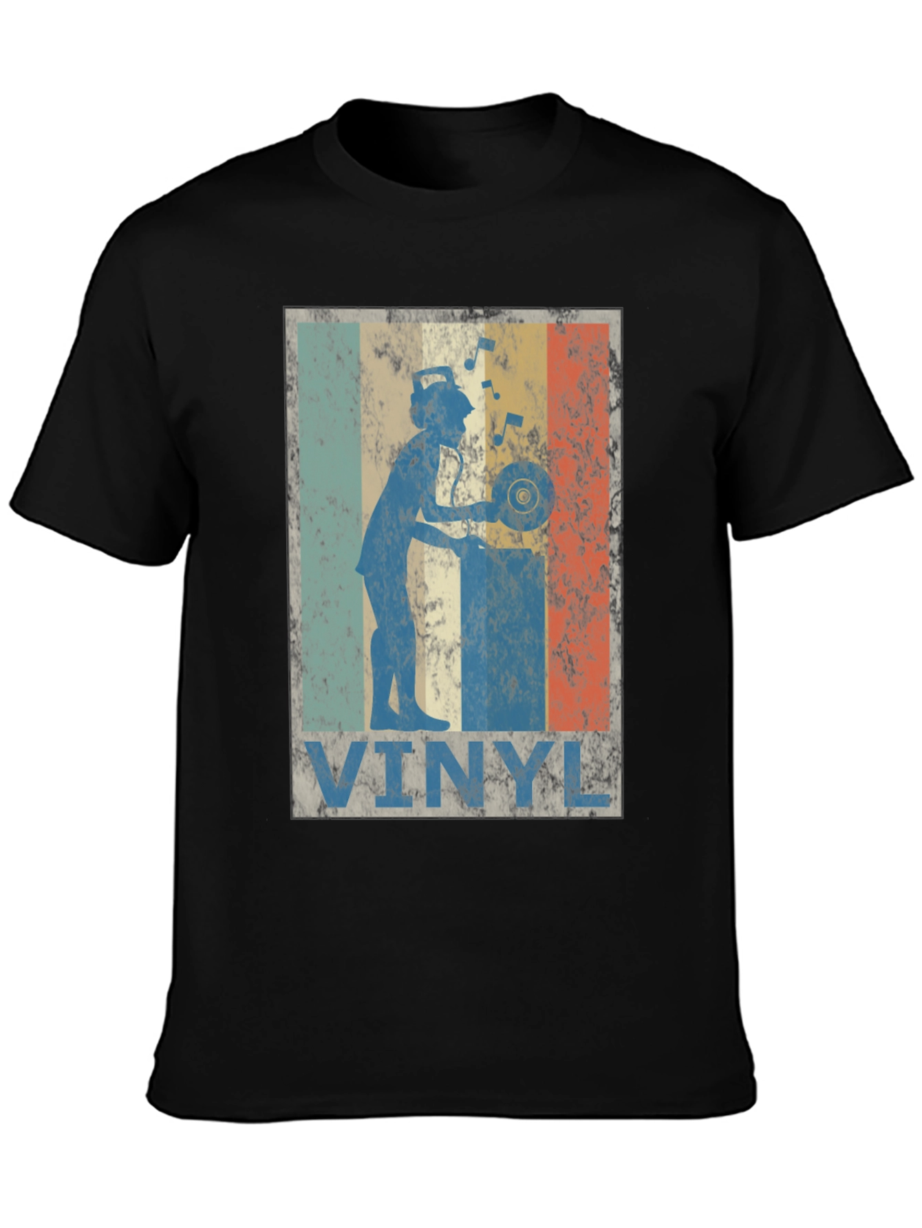 Retro Vinyl DJ Graphic T-Shirt