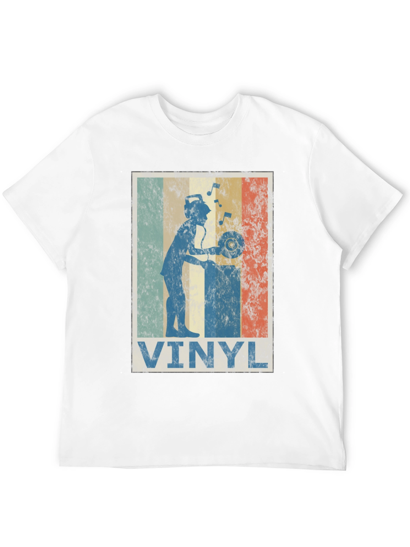 Retro Vinyl DJ Graphic T-Shirt