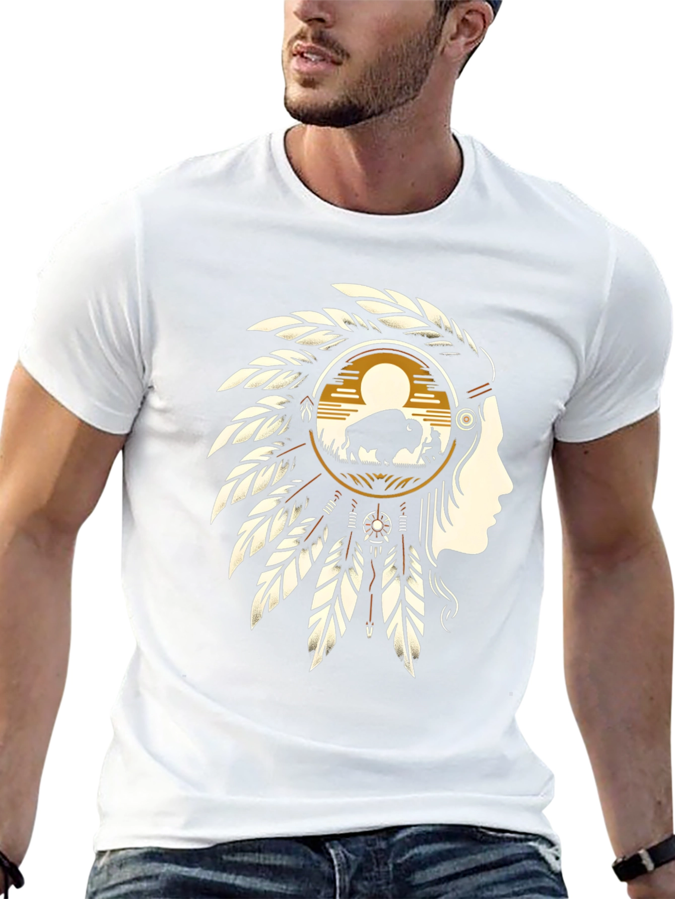 Native American Buffalo T-Shirt