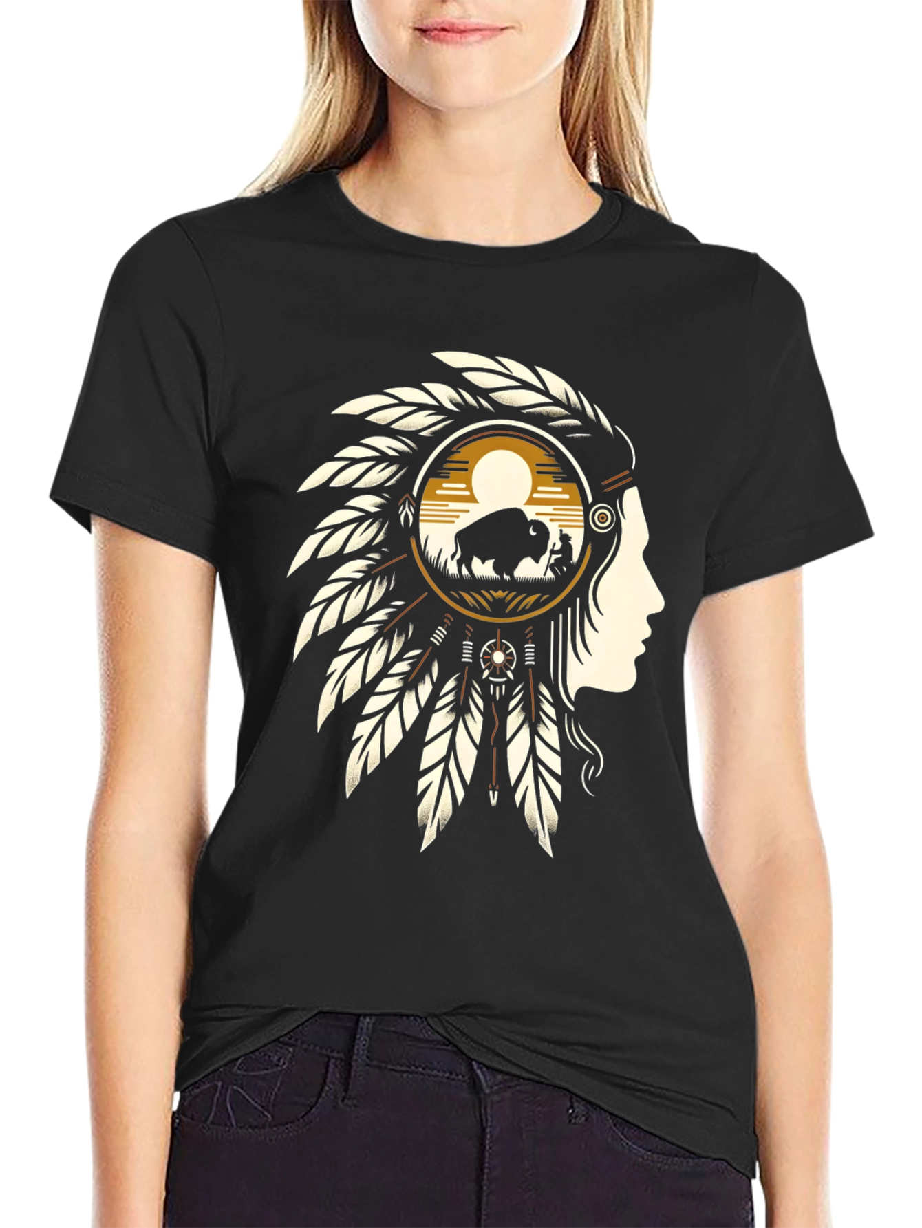 Native American Buffalo T-Shirt