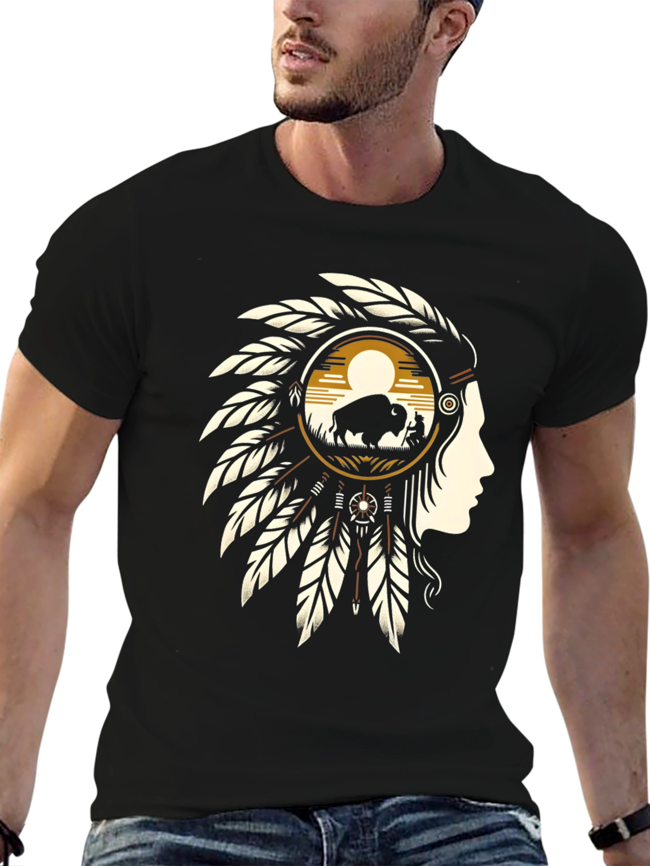 Native American Buffalo T-Shirt