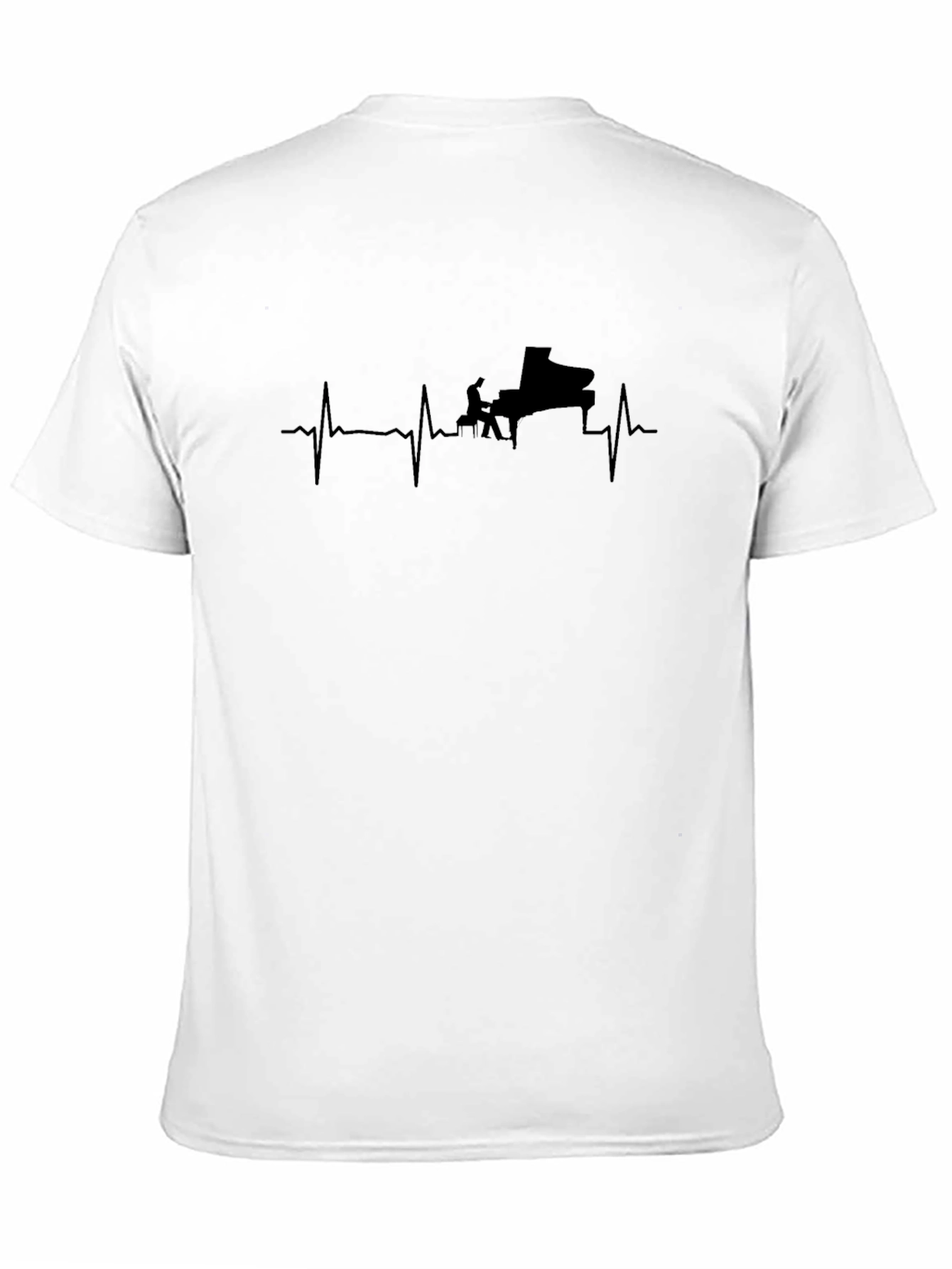 Piano Heartbeat T-Shirt - Musician Tee