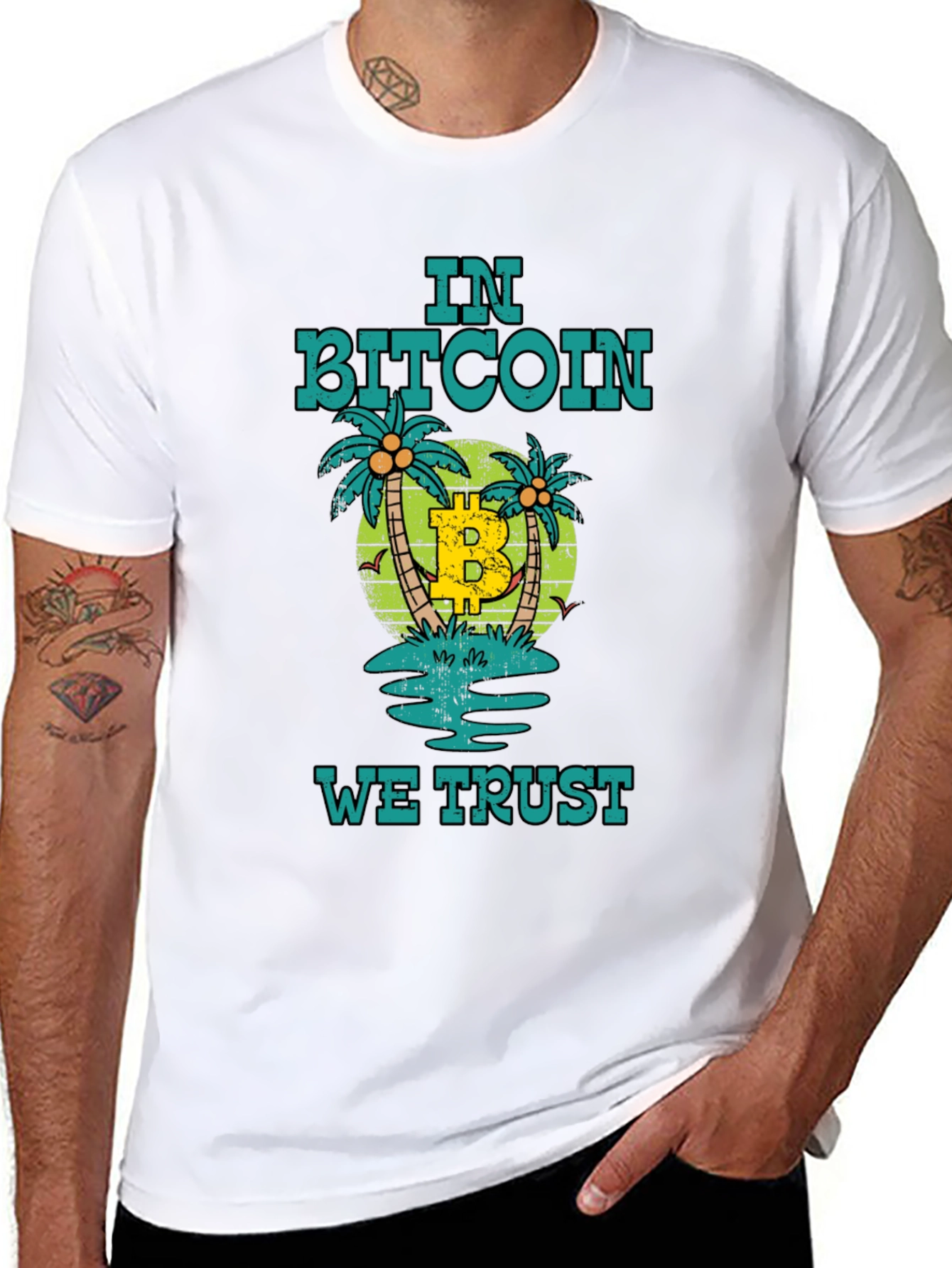 In Bitcoin We Trust T-Shirt - Cryptocurrency Tee
