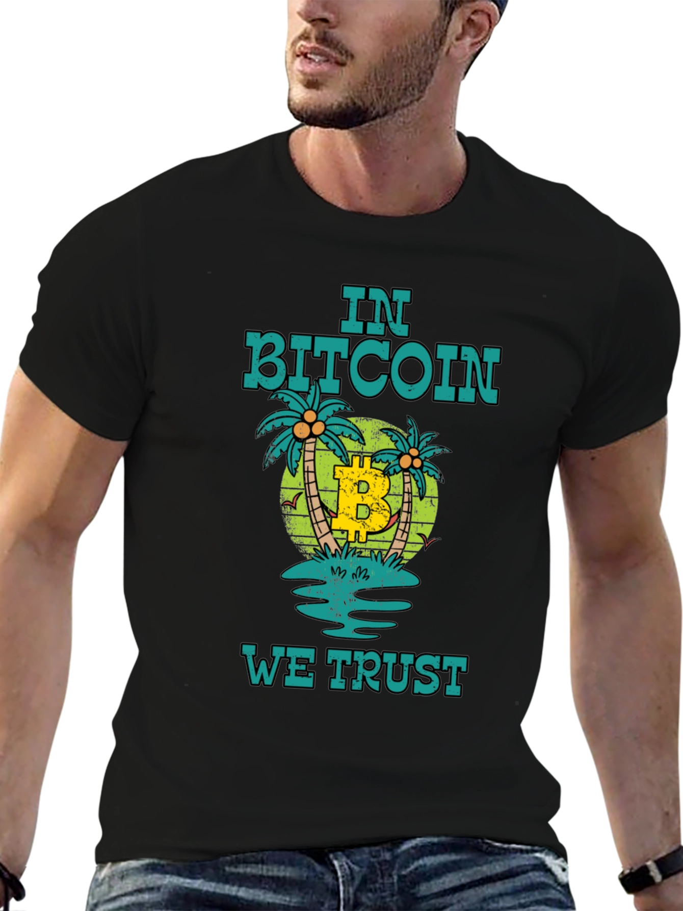 In Bitcoin We Trust T-Shirt - Cryptocurrency Tee
