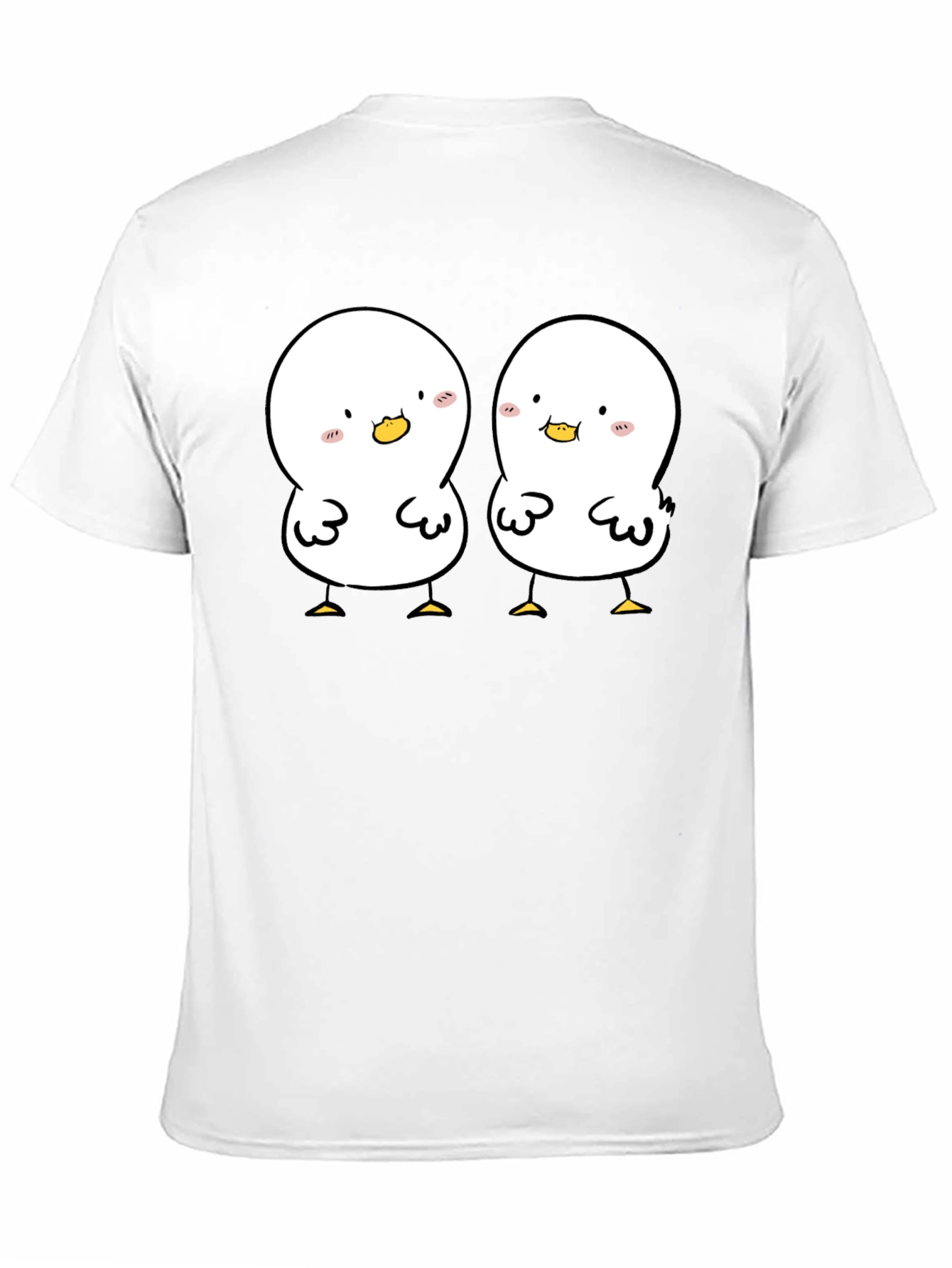 Cute Duckling Graphic Tee - Soft Black Cotton Shirt